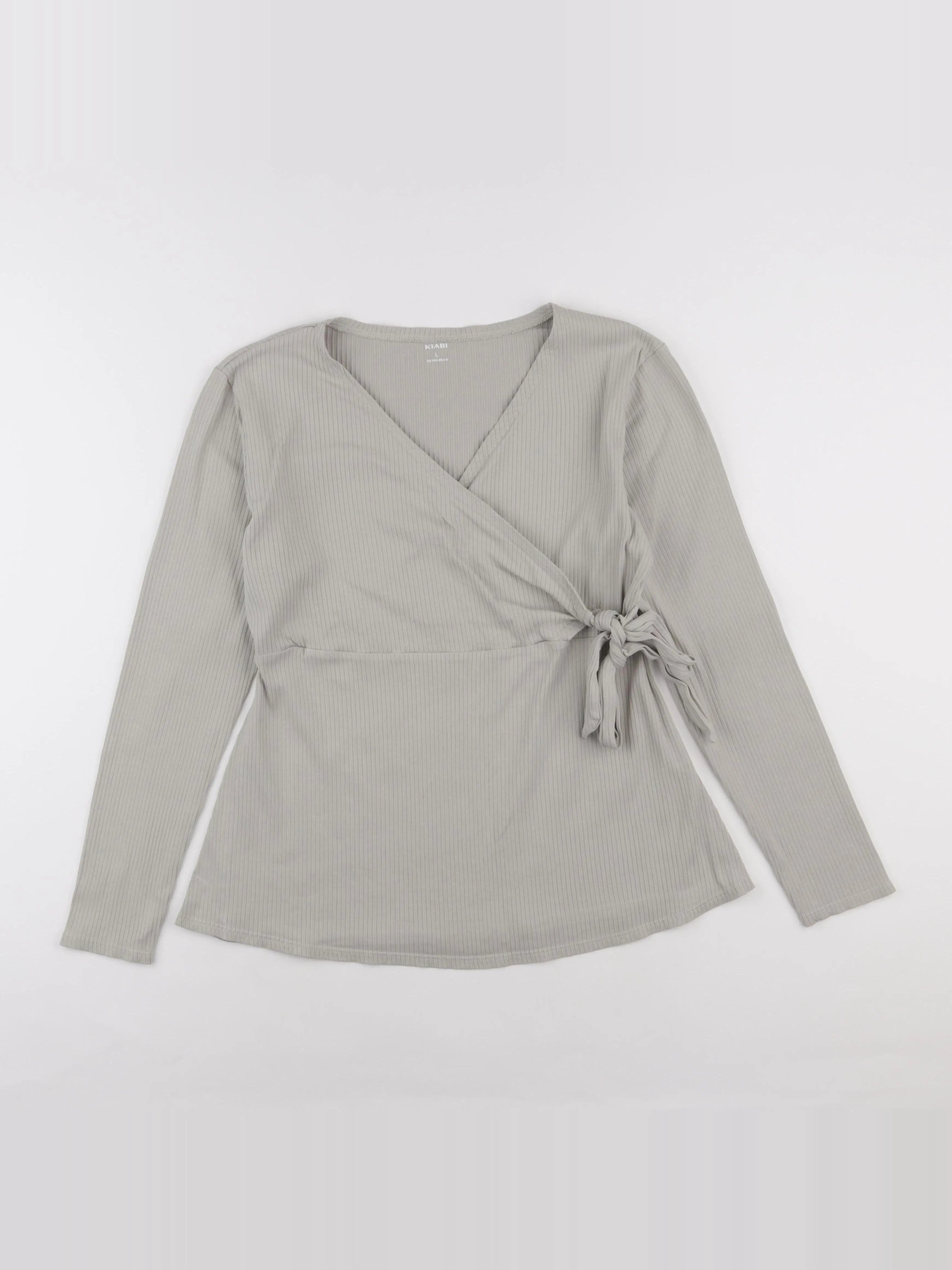 Kiabi - tee-shirt grossesse vert - l