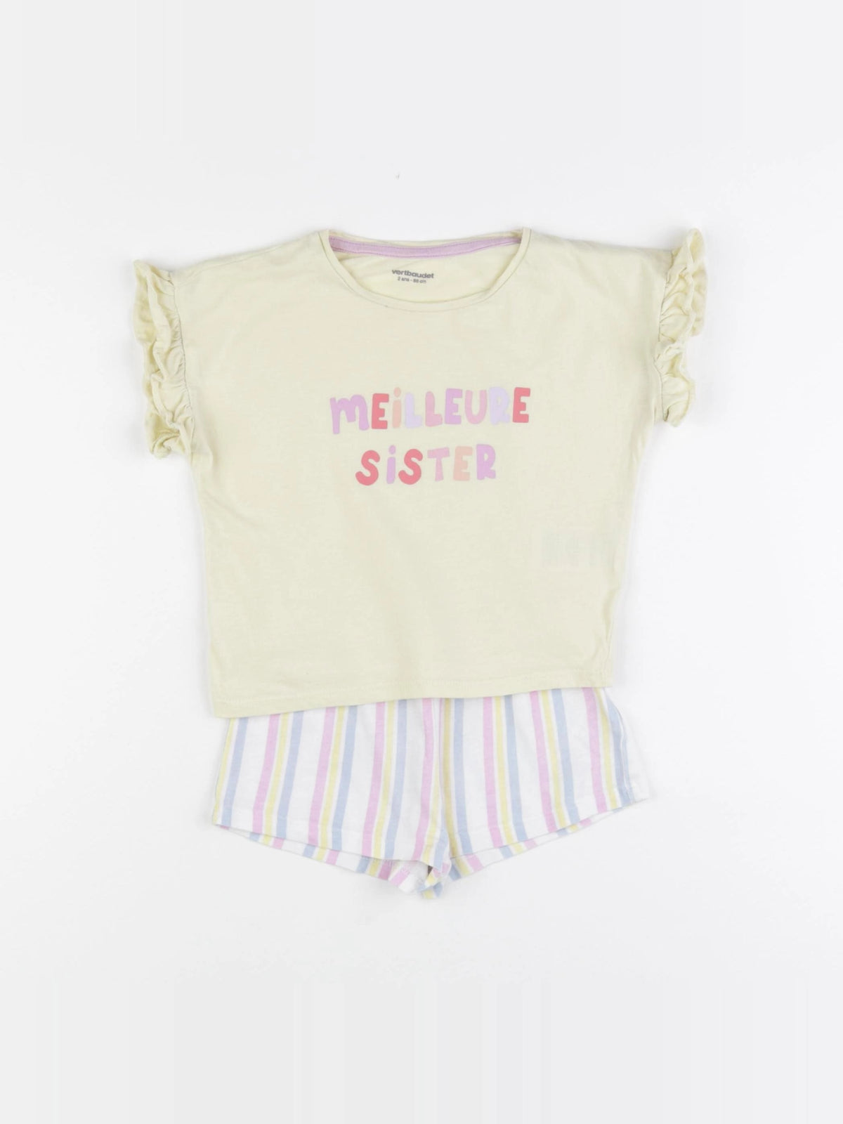 Vertbaudet - pyjama coton multicolore - 2 ans