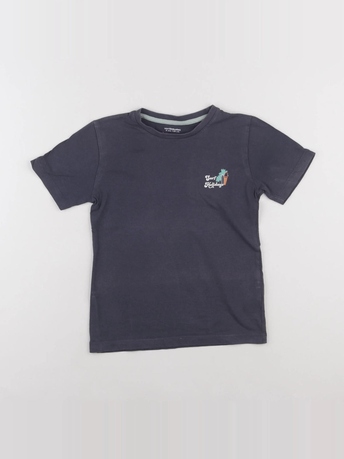 Vertbaudet - tee-shirt gris - 8 ans
