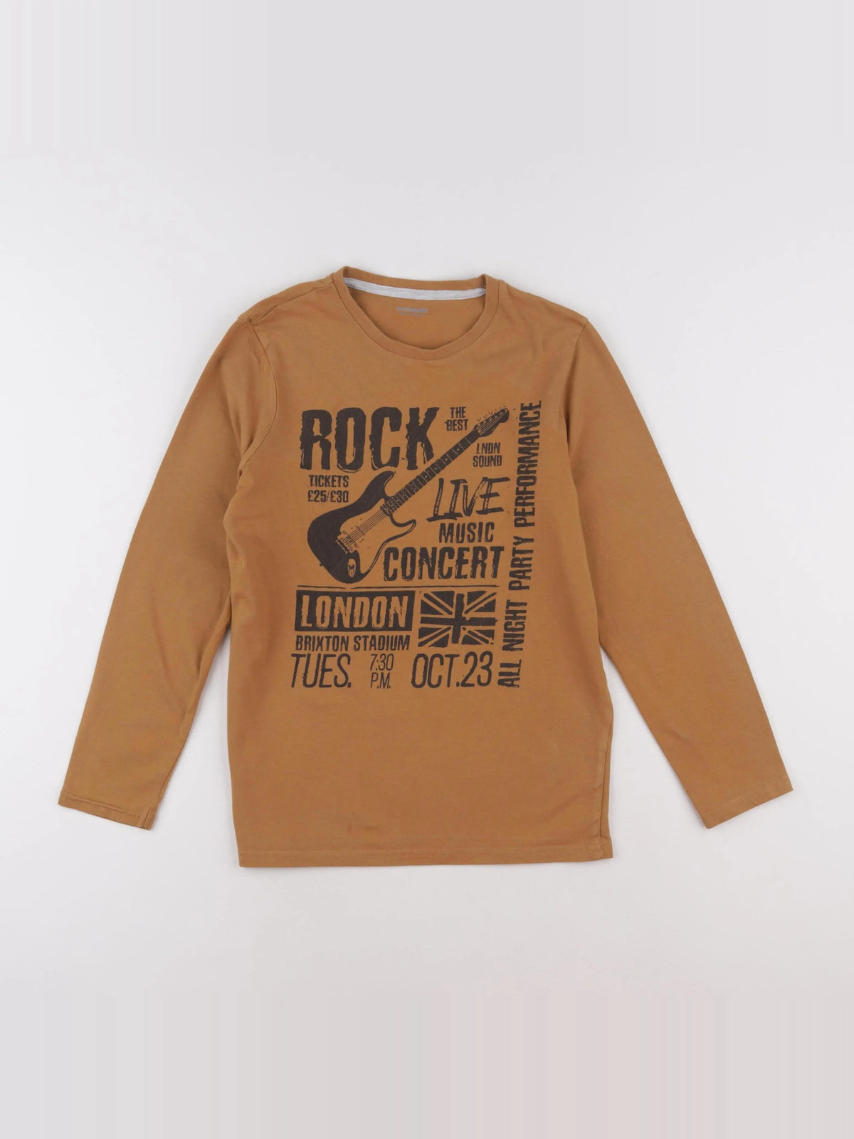 Vertbaudet - tee-shirt marron - 12 ans