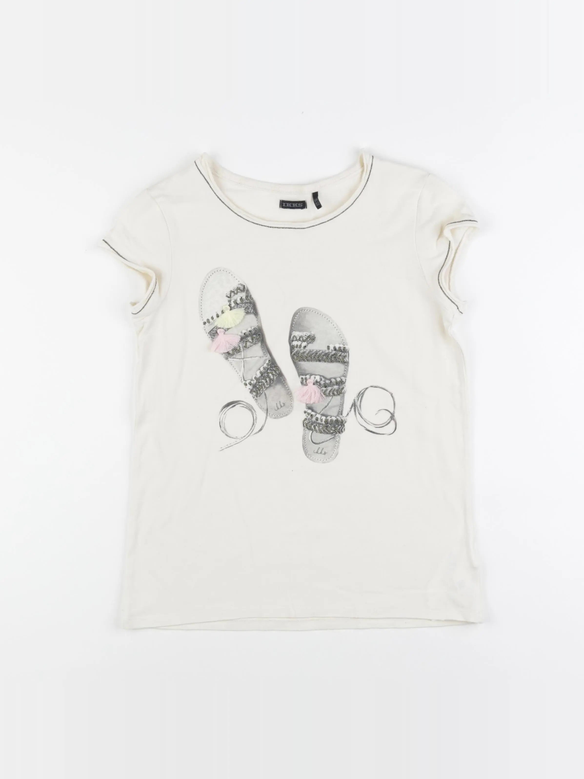 IKKS - tee-shirt beige - 12 ans