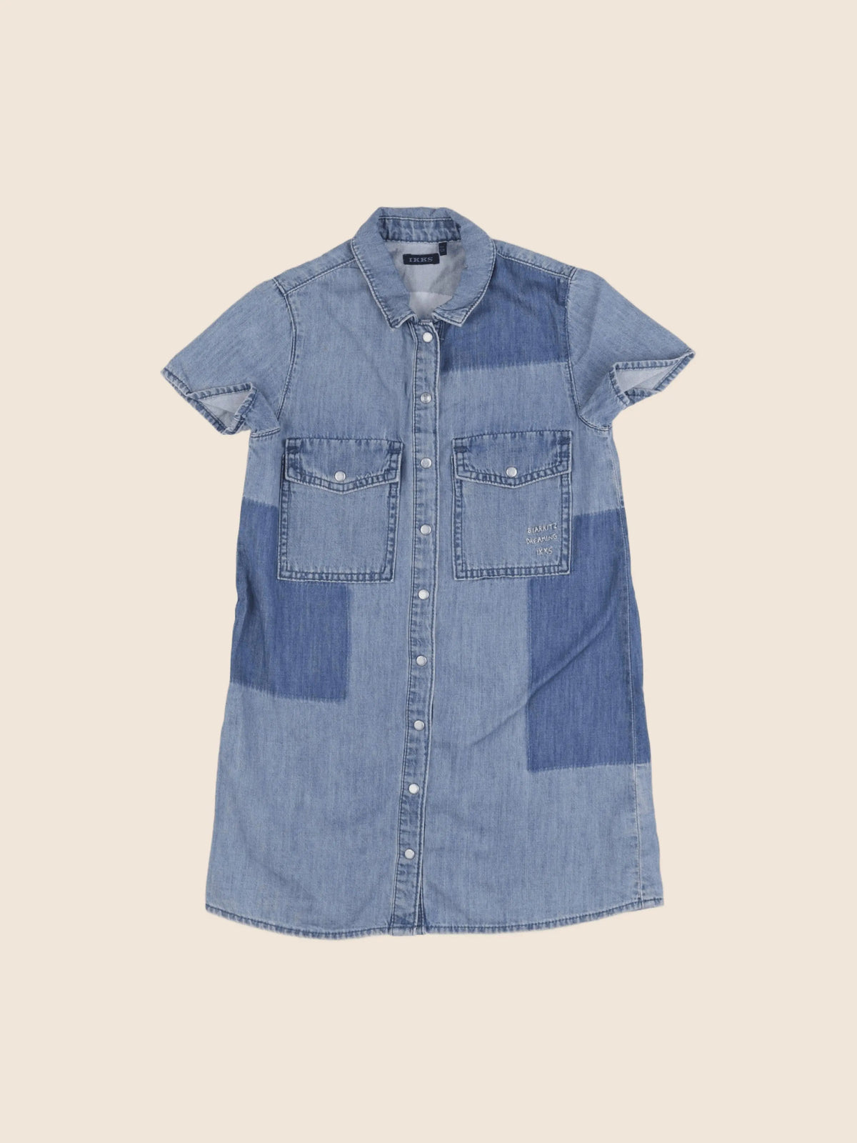 IKKS - robe bleu - 8 ans