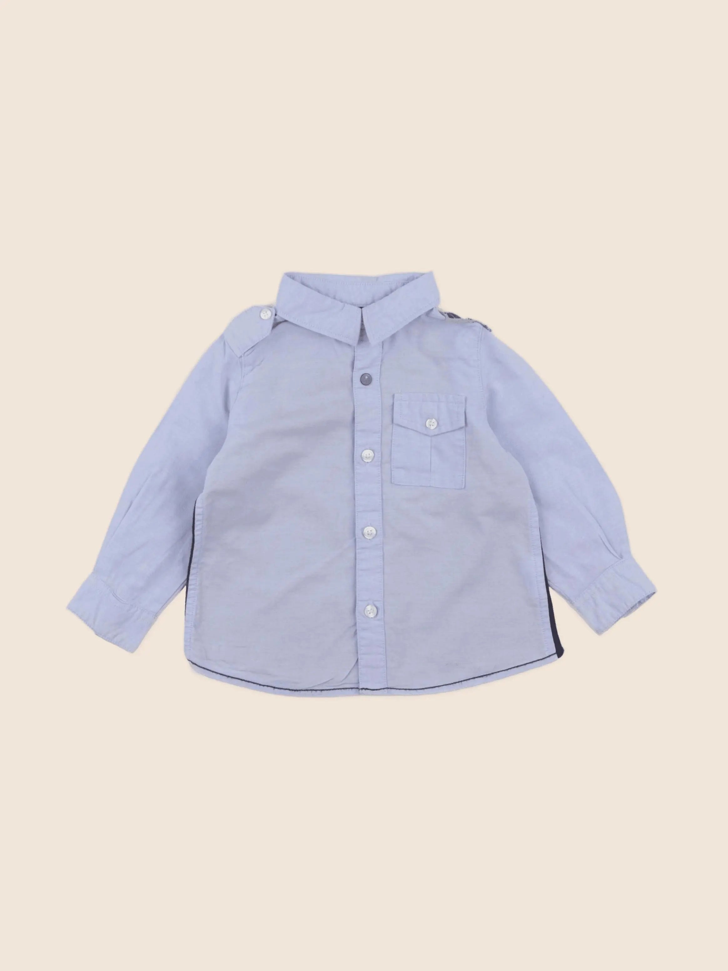 IKKS - chemise bleu - 12 mois