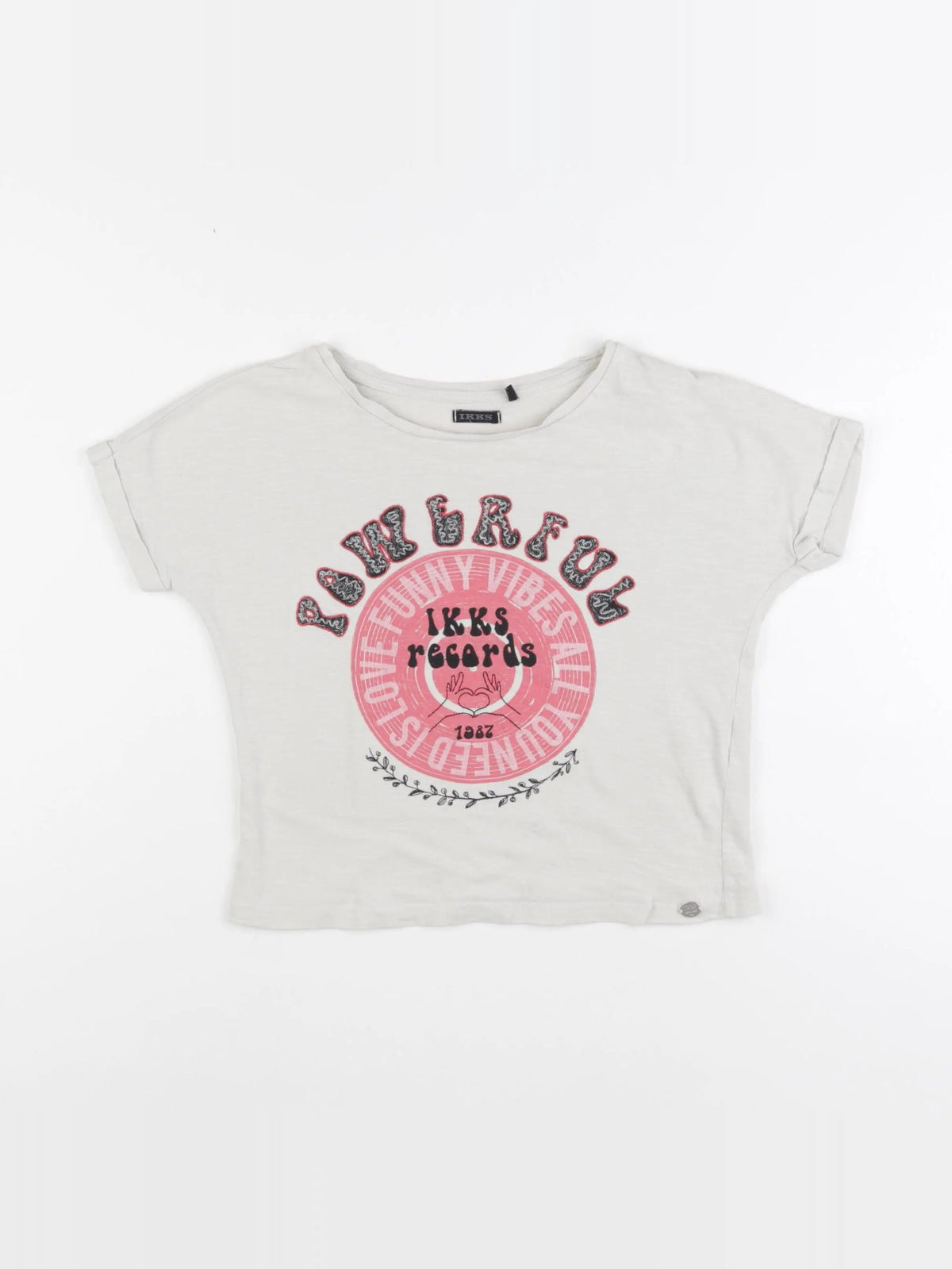 IKKS - tee-shirt beige - 8 ans