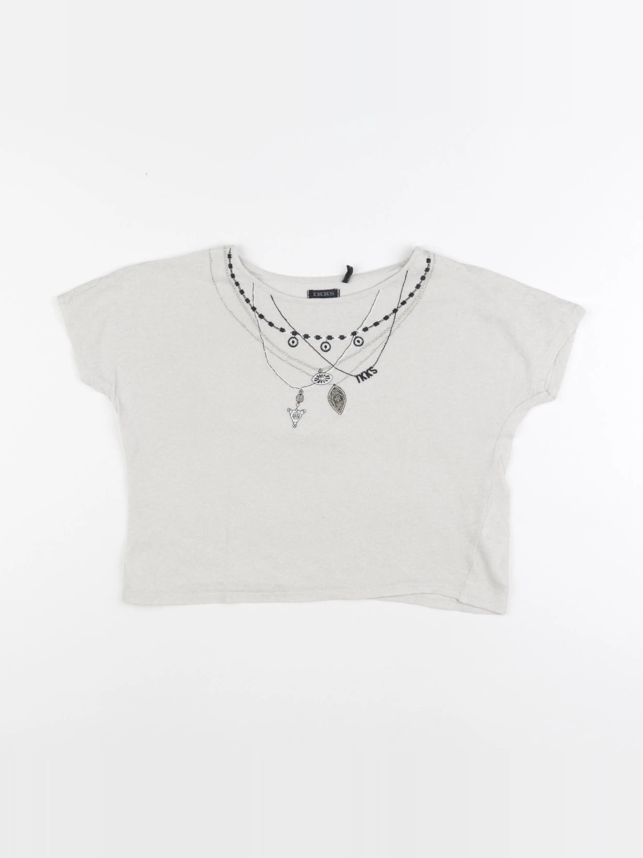 IKKS - tee-shirt beige - 8 ans