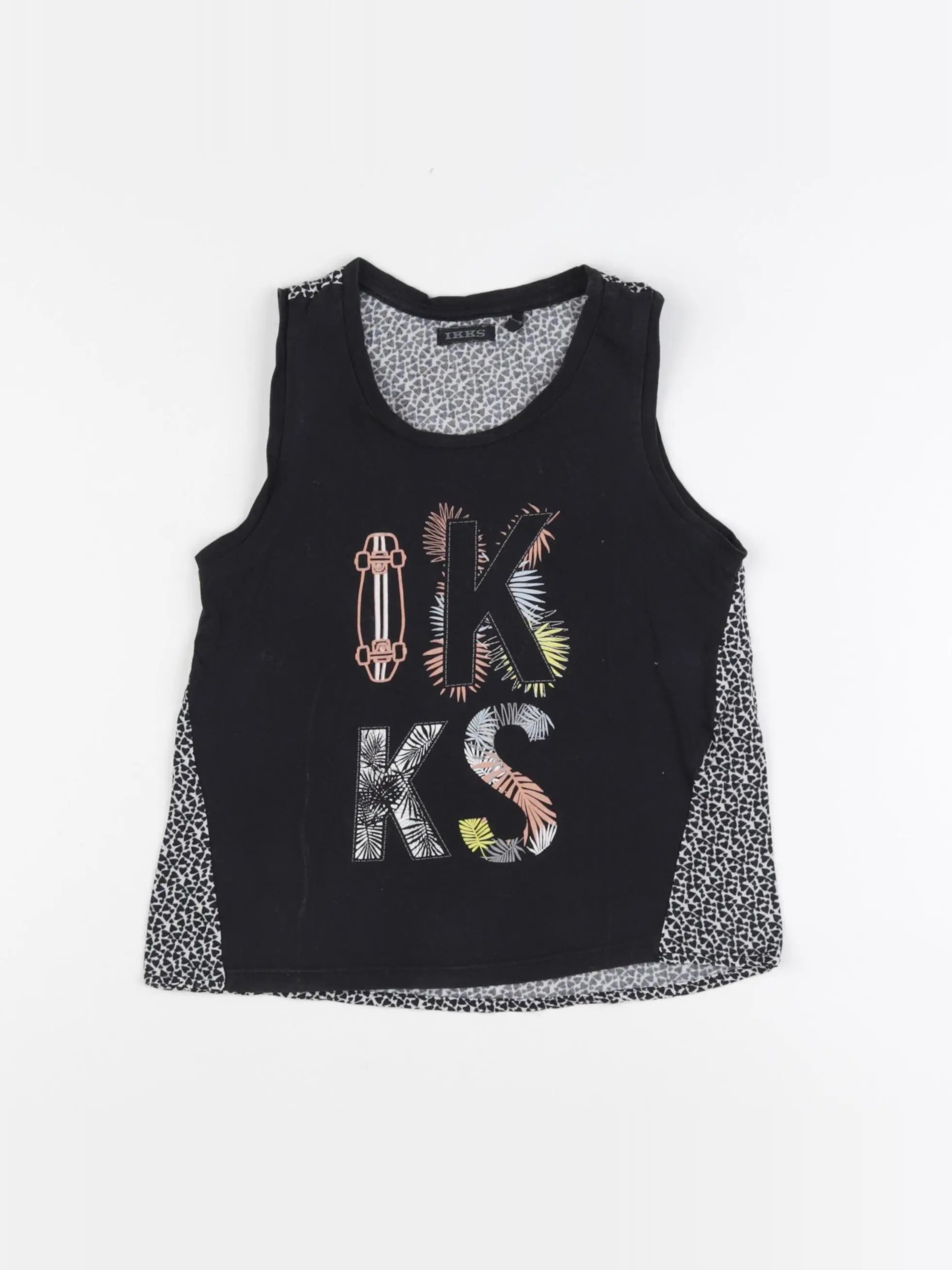 IKKS - débardeur noir - 8 ans