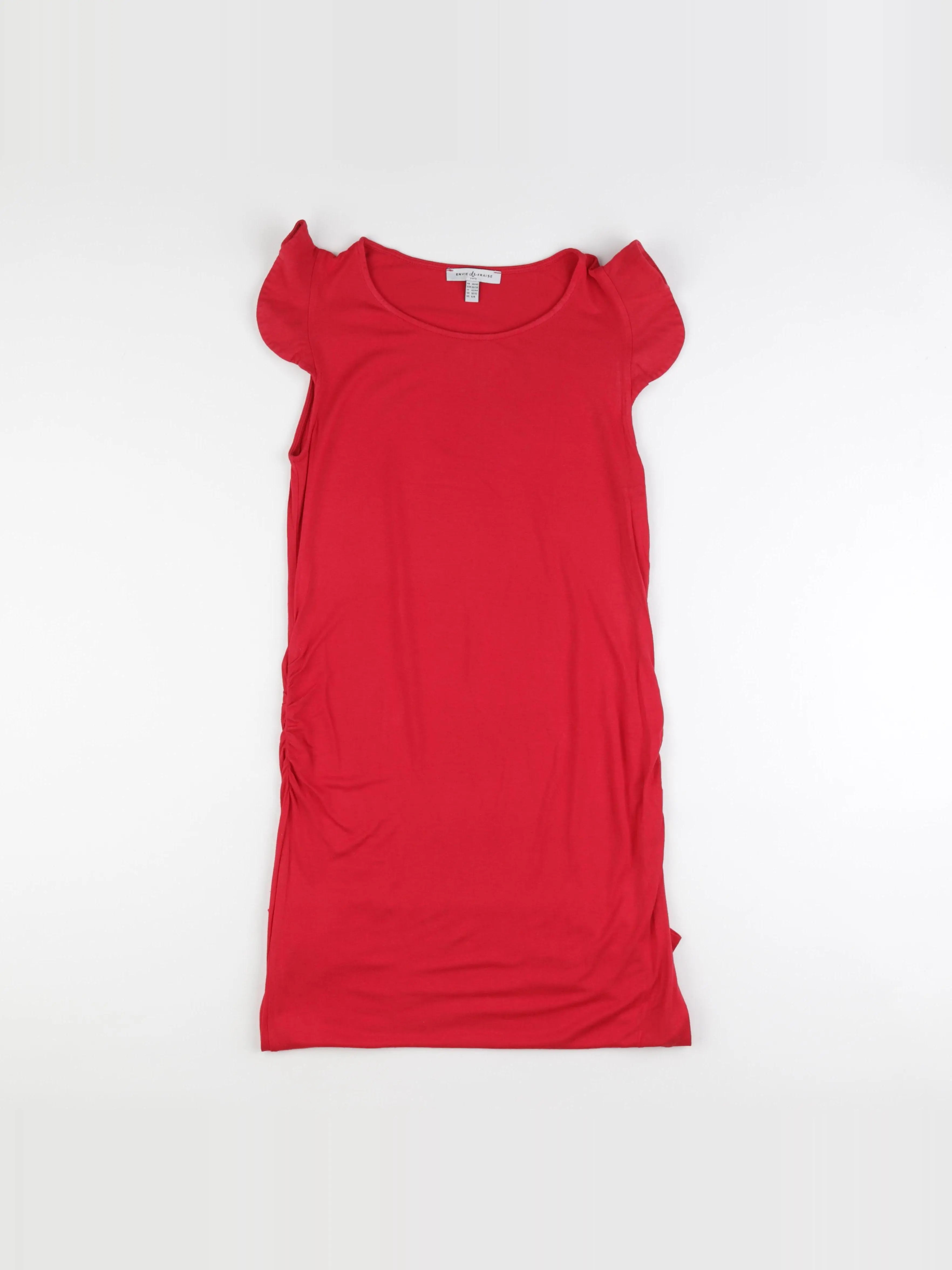 Envie de fraise - robe grossesse rouge - 38 à 40