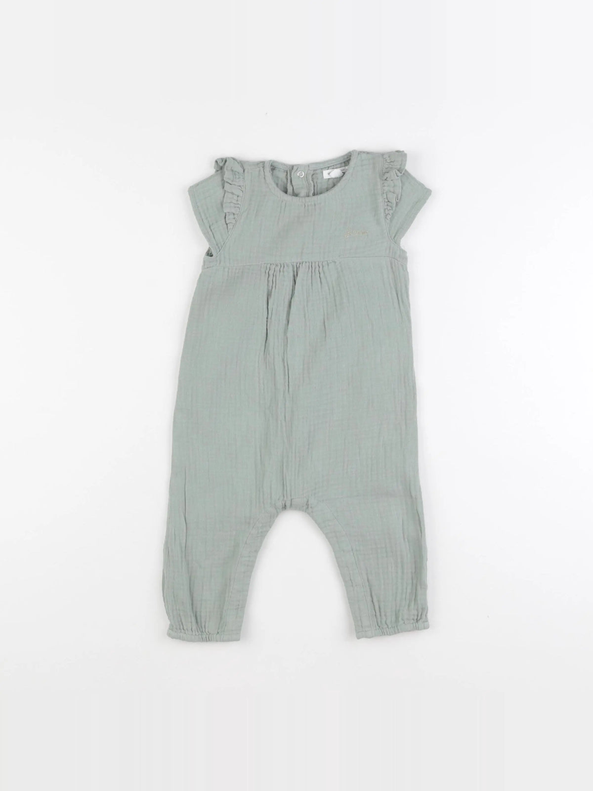 Vertbaudet - combinaison vert - 12 mois