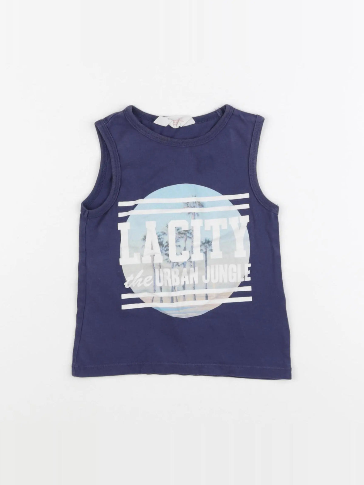 H&M - débardeur bleu - 1 an à 2 ans