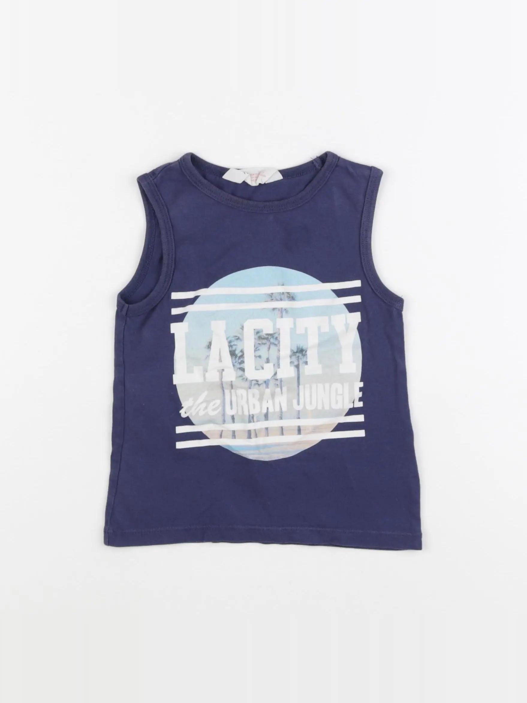 H&M - débardeur bleu - 1 an à 2 ans