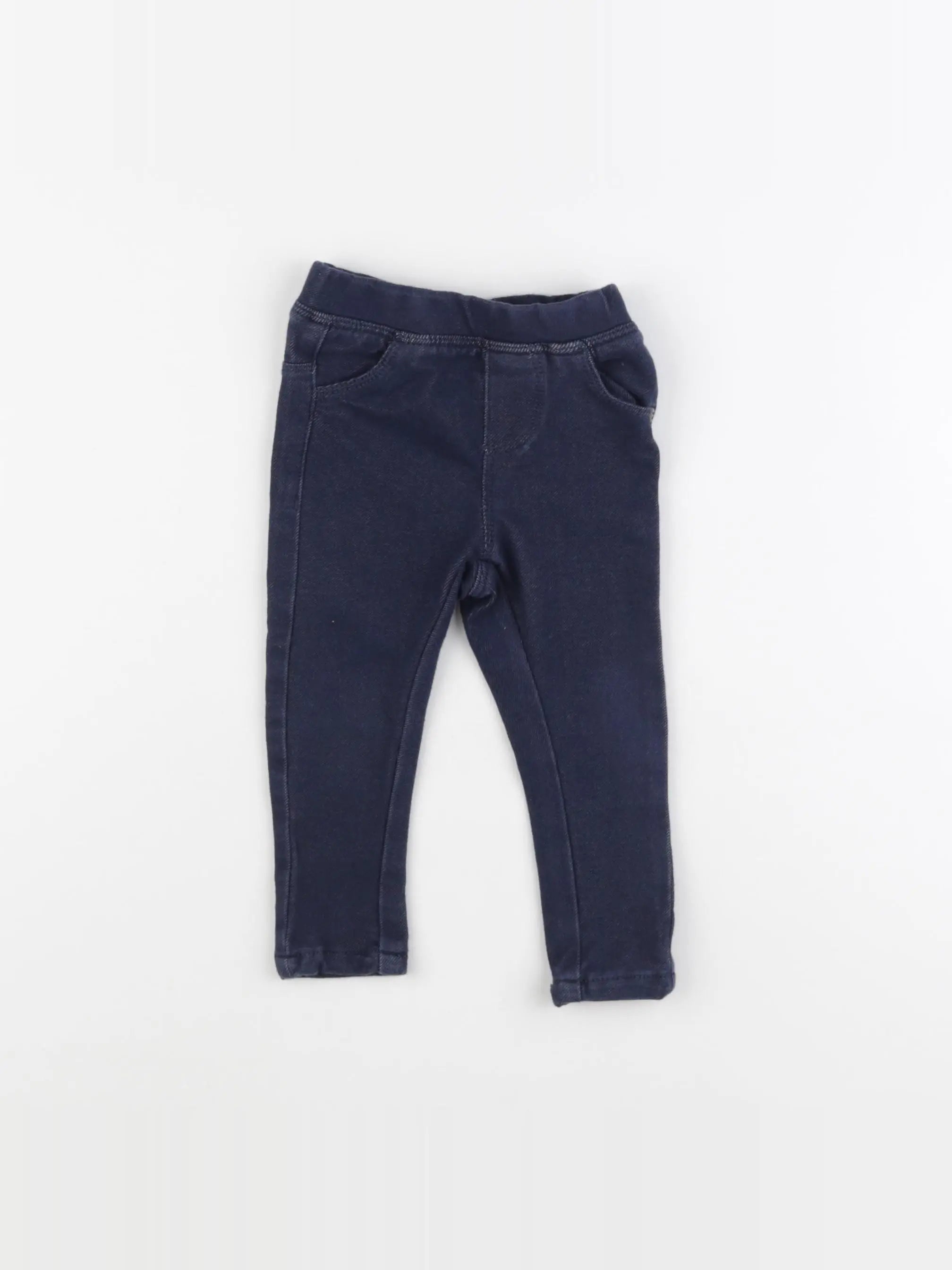 Vertbaudet - legging bleu - 12 mois