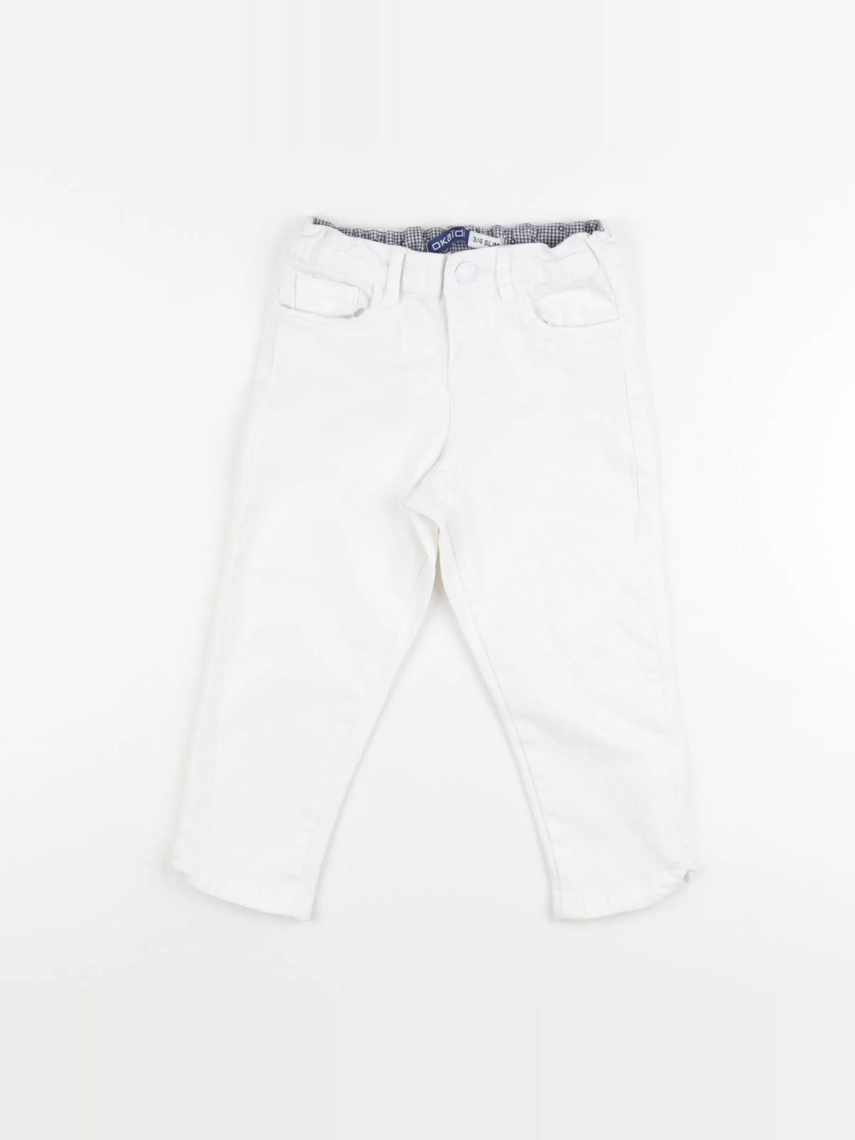 Okaidi - jean blanc - 7 ans