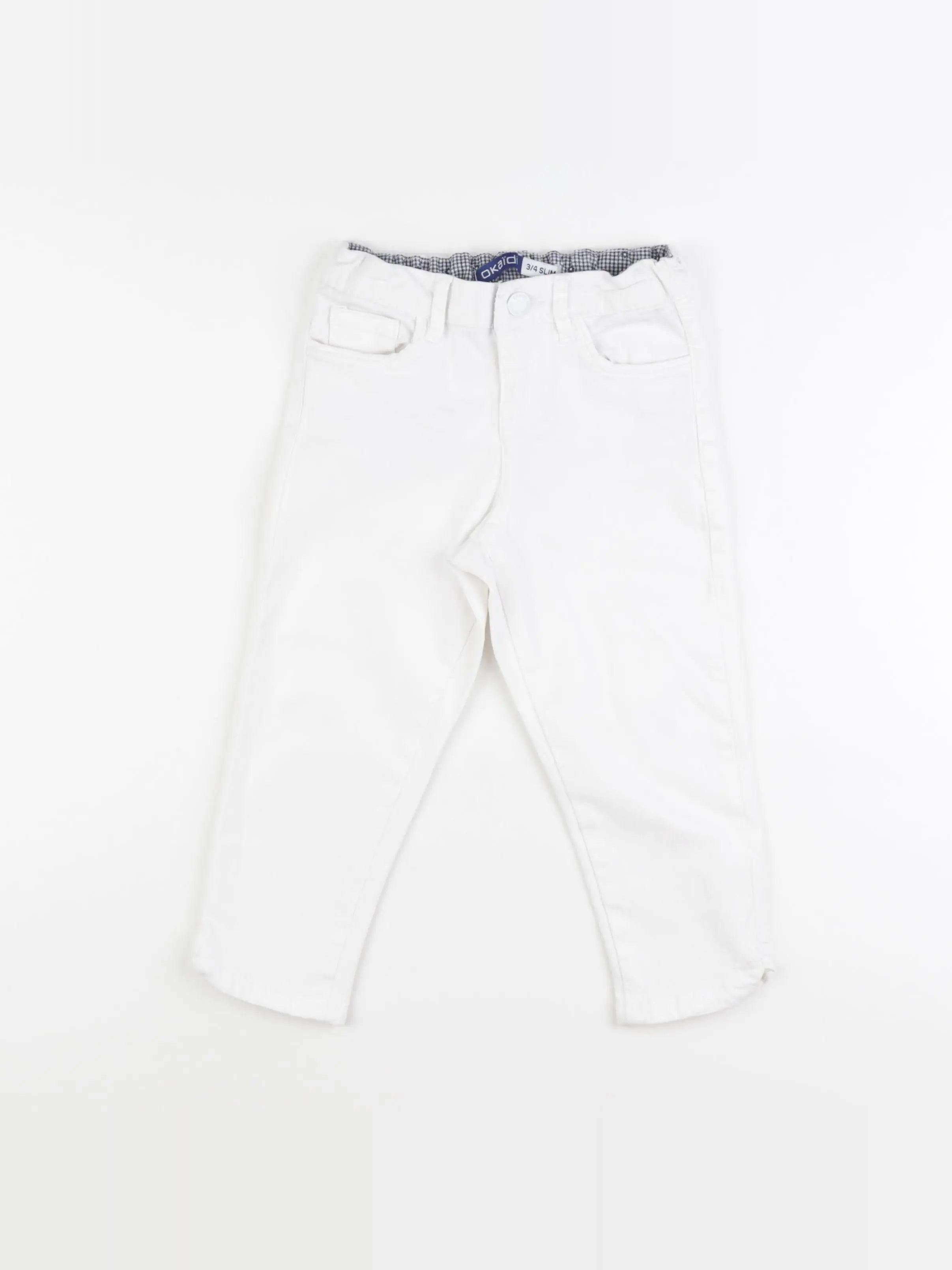 Okaidi - jean blanc - 7 ans