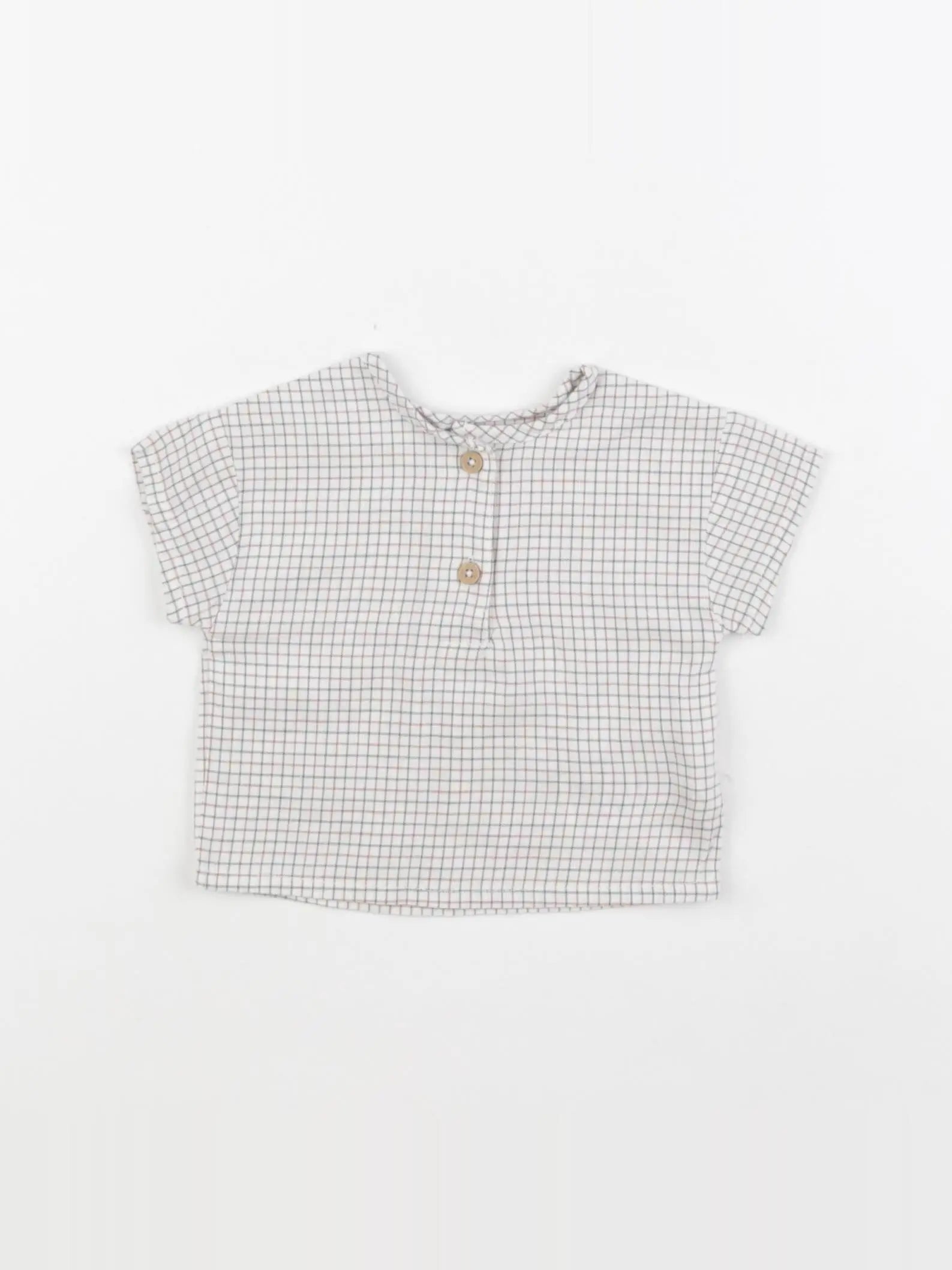 Vertbaudet - chemise beige - 1 mois