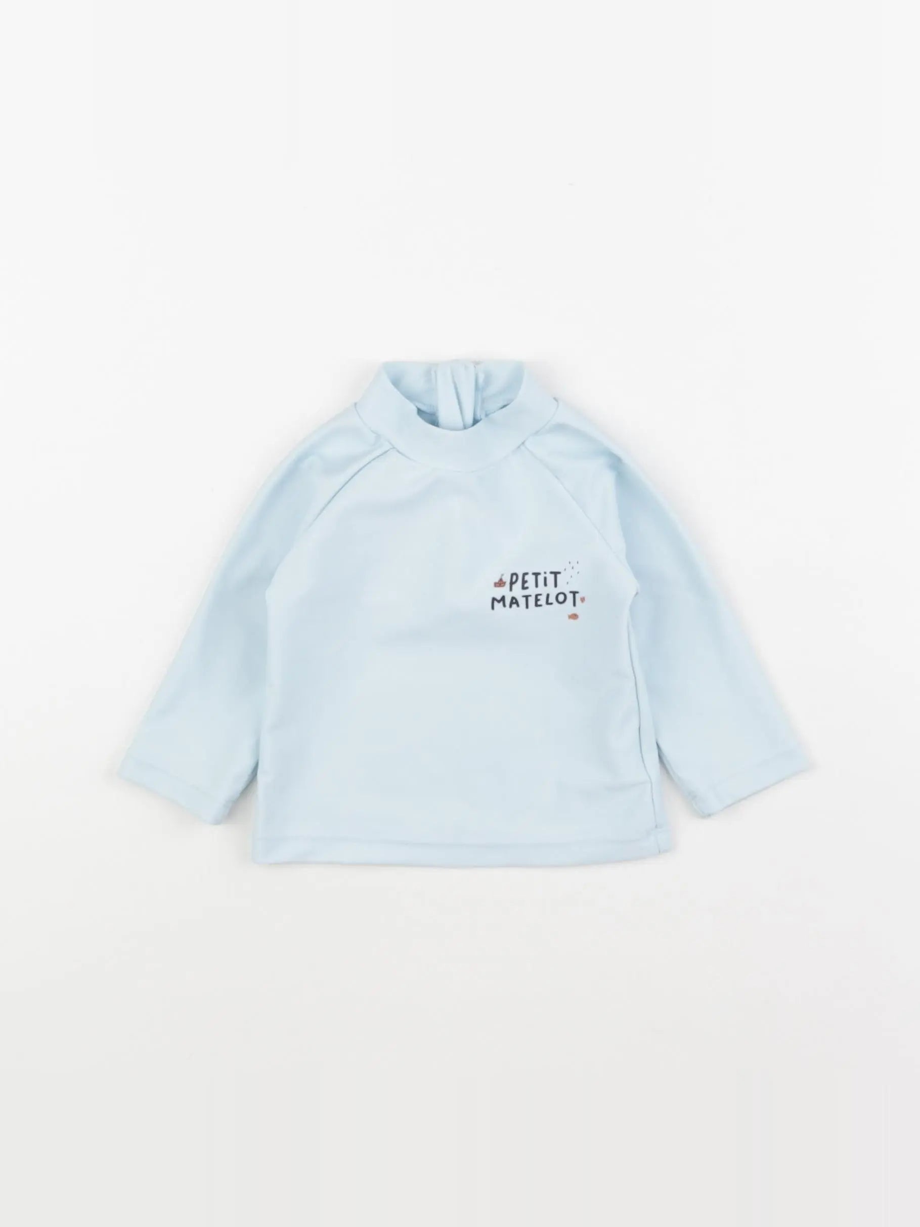 Vertbaudet - tee-shirt de bain bleu - 3 mois