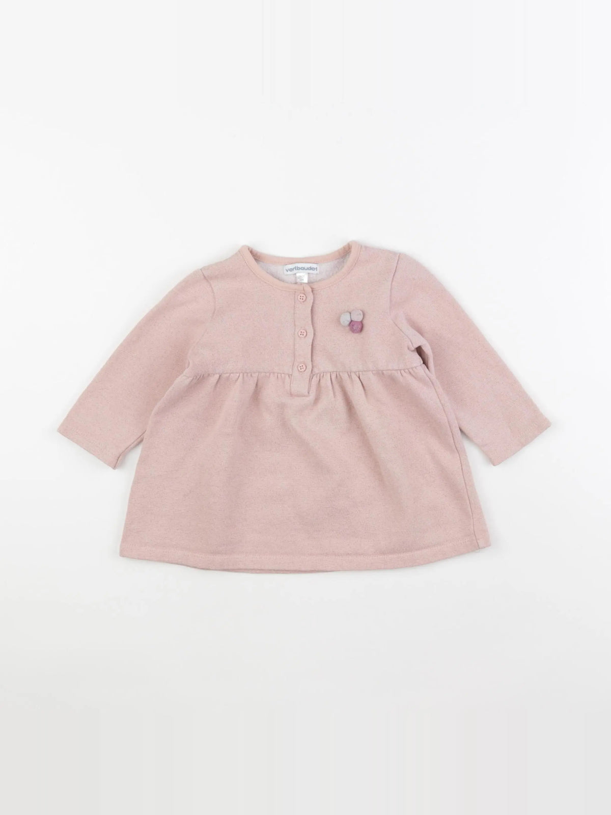 Vertbaudet - robe rose - 12 mois