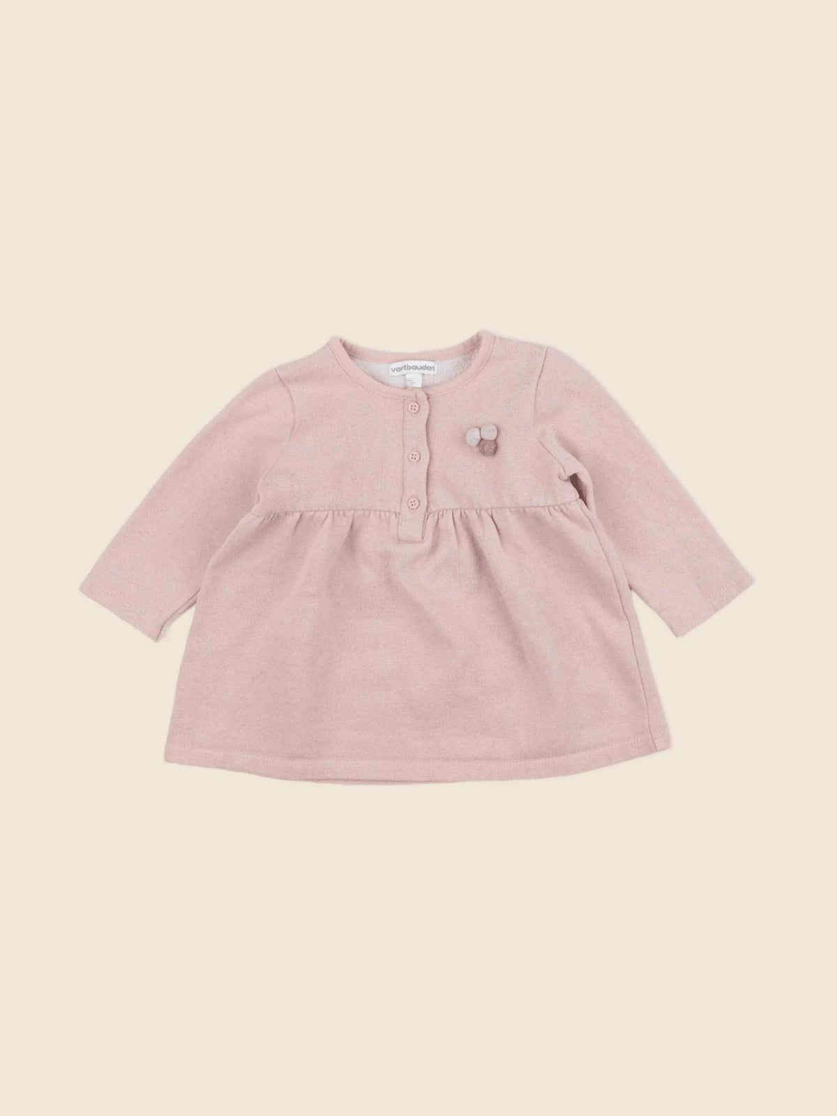 Vertbaudet - robe rose - 12 mois