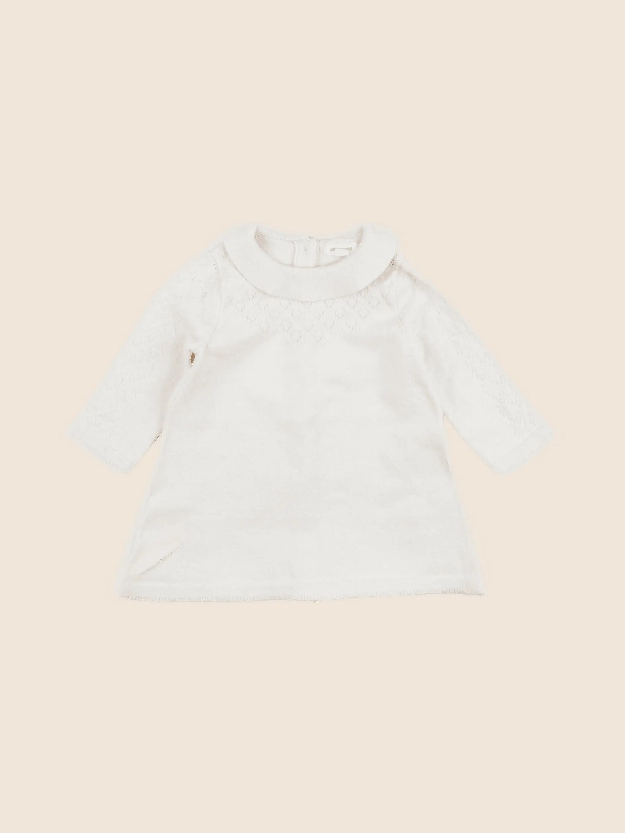Vertbaudet - robe beige - 3 mois