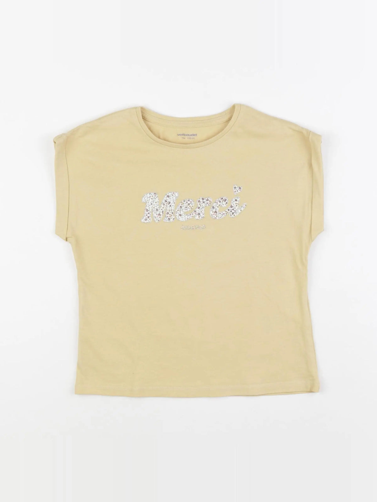 Vertbaudet - tee-shirt jaune - 6 ans