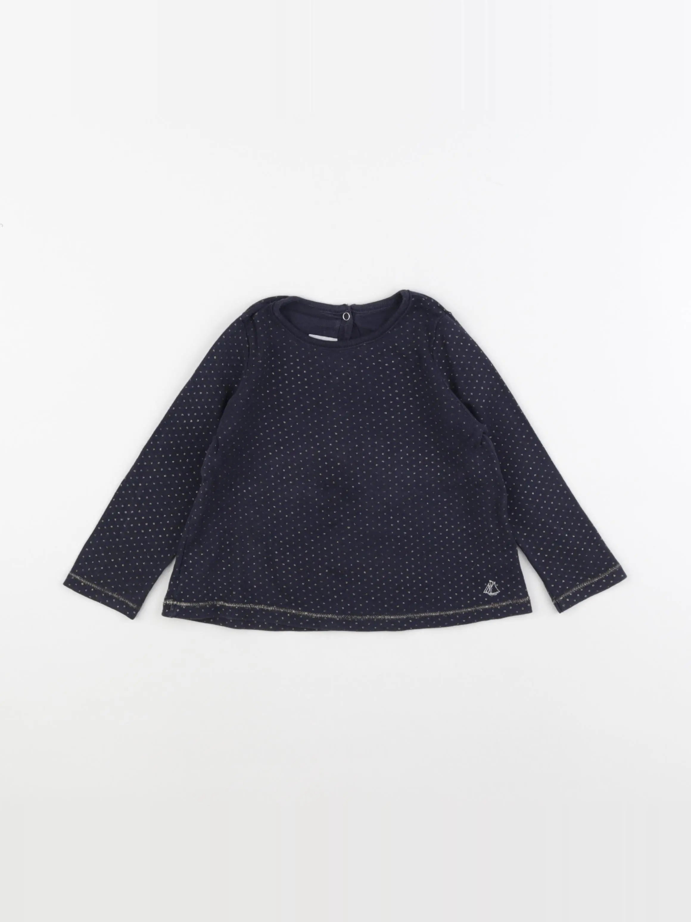 Petit Bateau - tee-shirt bleu - 24 mois