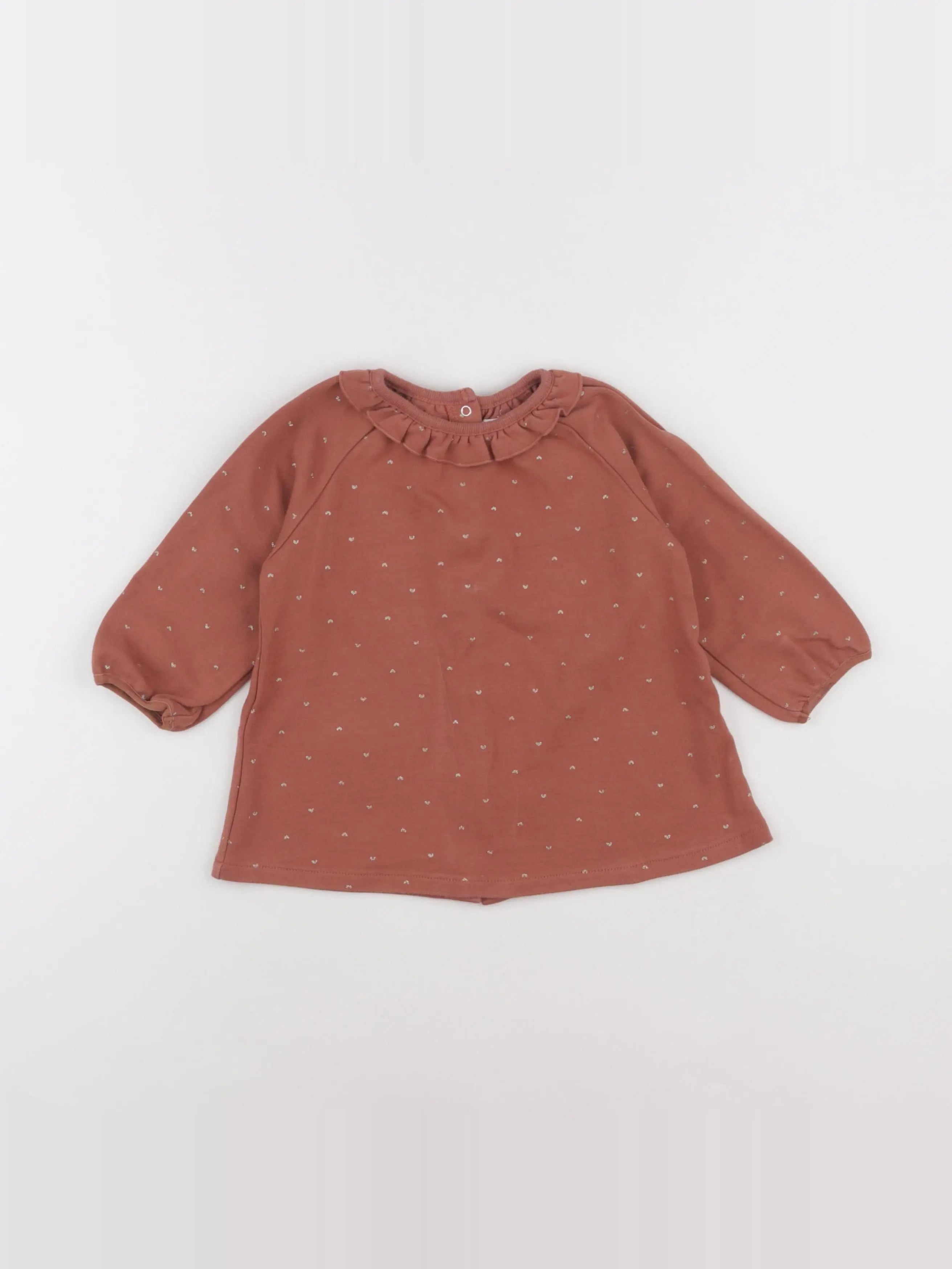 Vertbaudet - robe marron - 18 mois