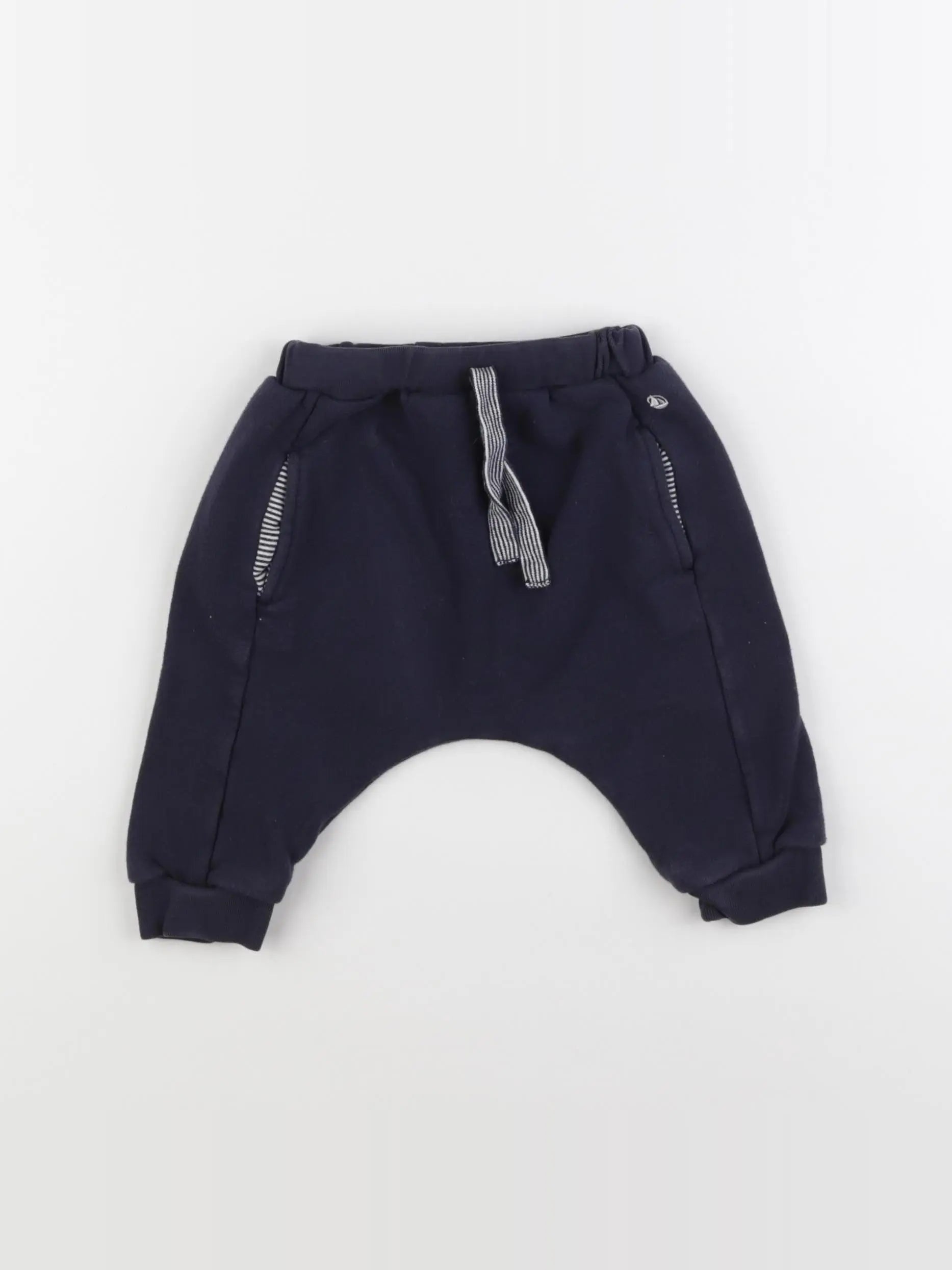 Petit Bateau - sarouel bleu - 6 mois