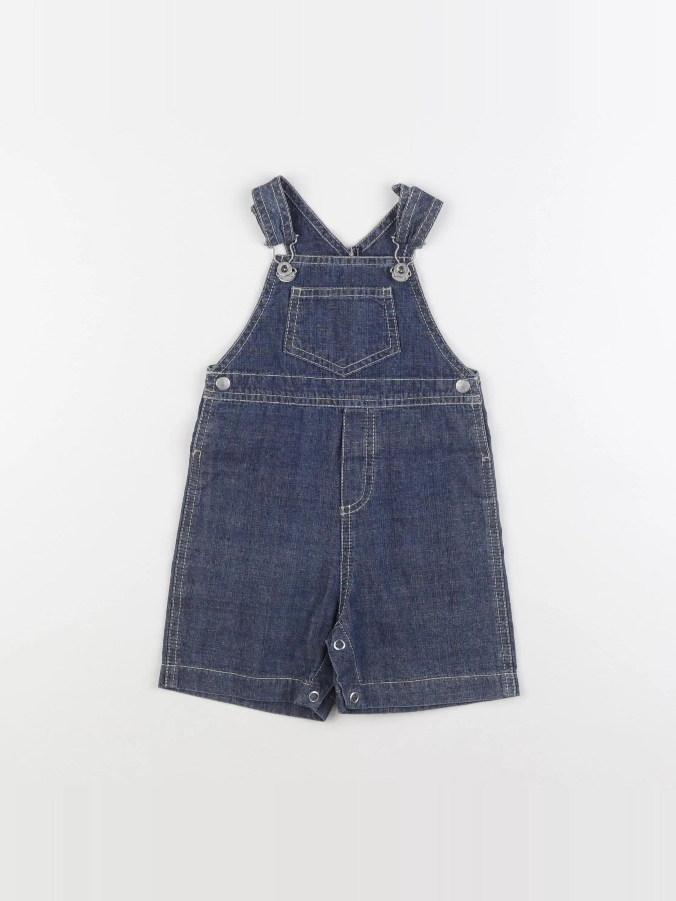 Petit Bateau - salopette bleu - 6 mois
