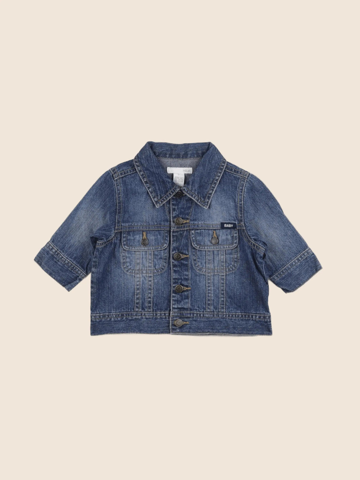 H&M - veste bleu - 3/6 mois
