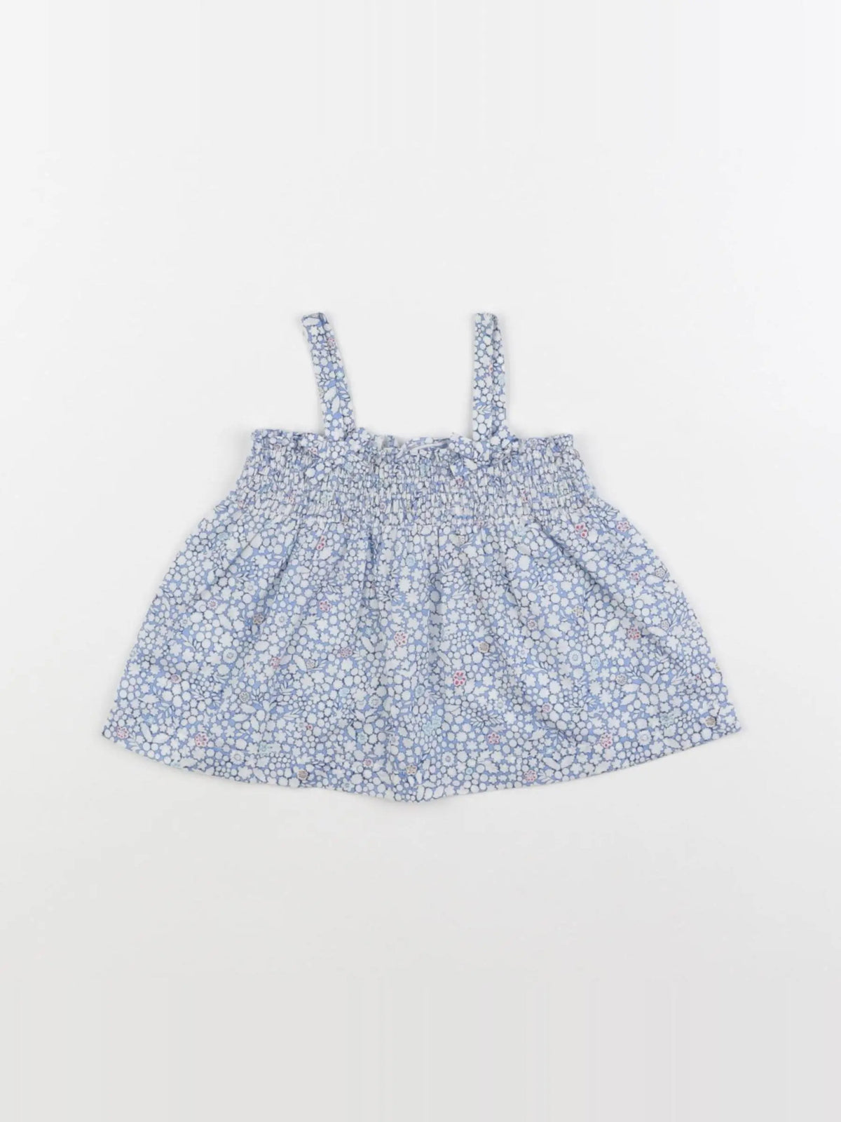 Jacadi - blouse liberty bleu - 6 mois