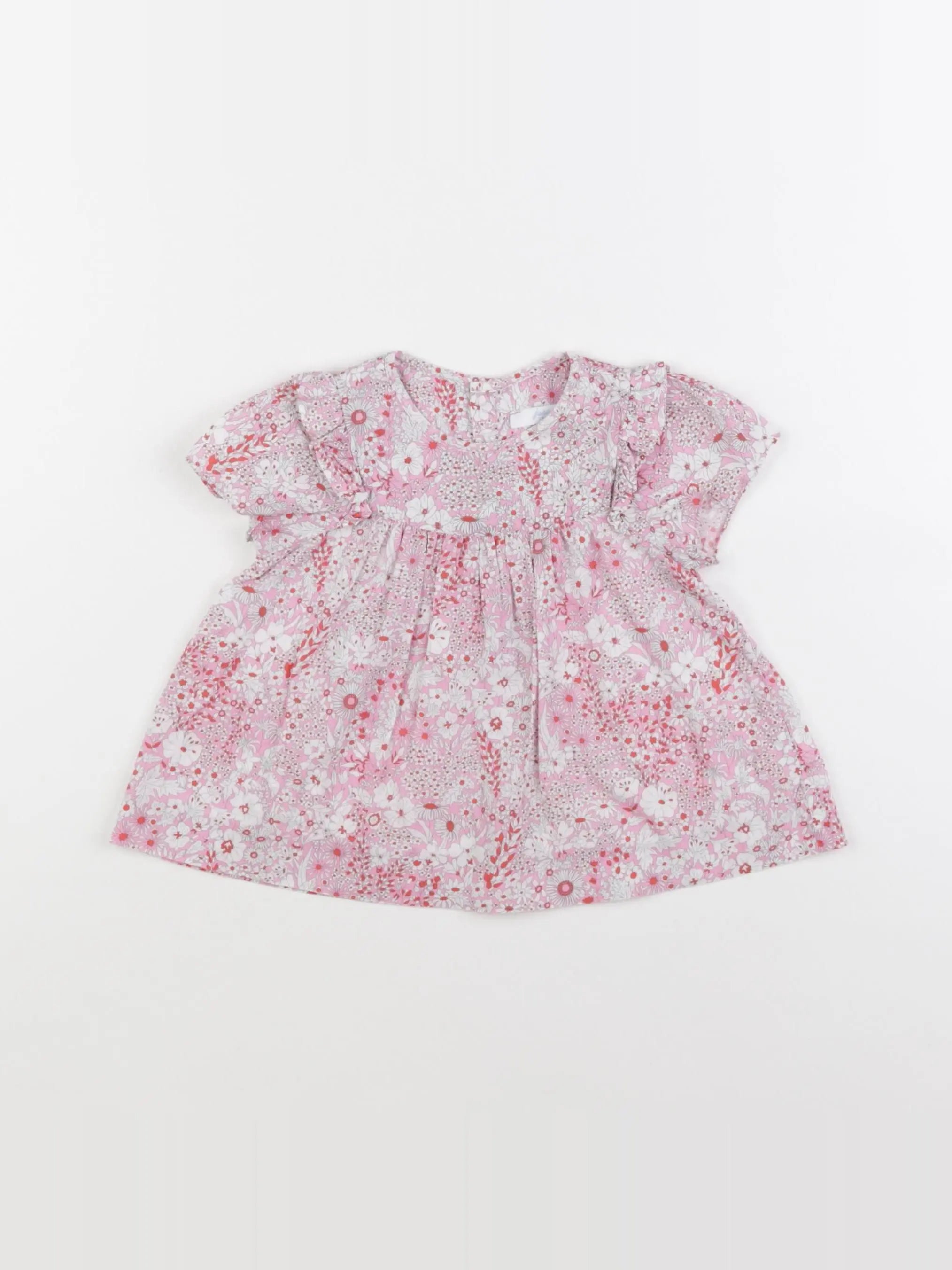Jacadi - blouse liberty rose - 12 mois