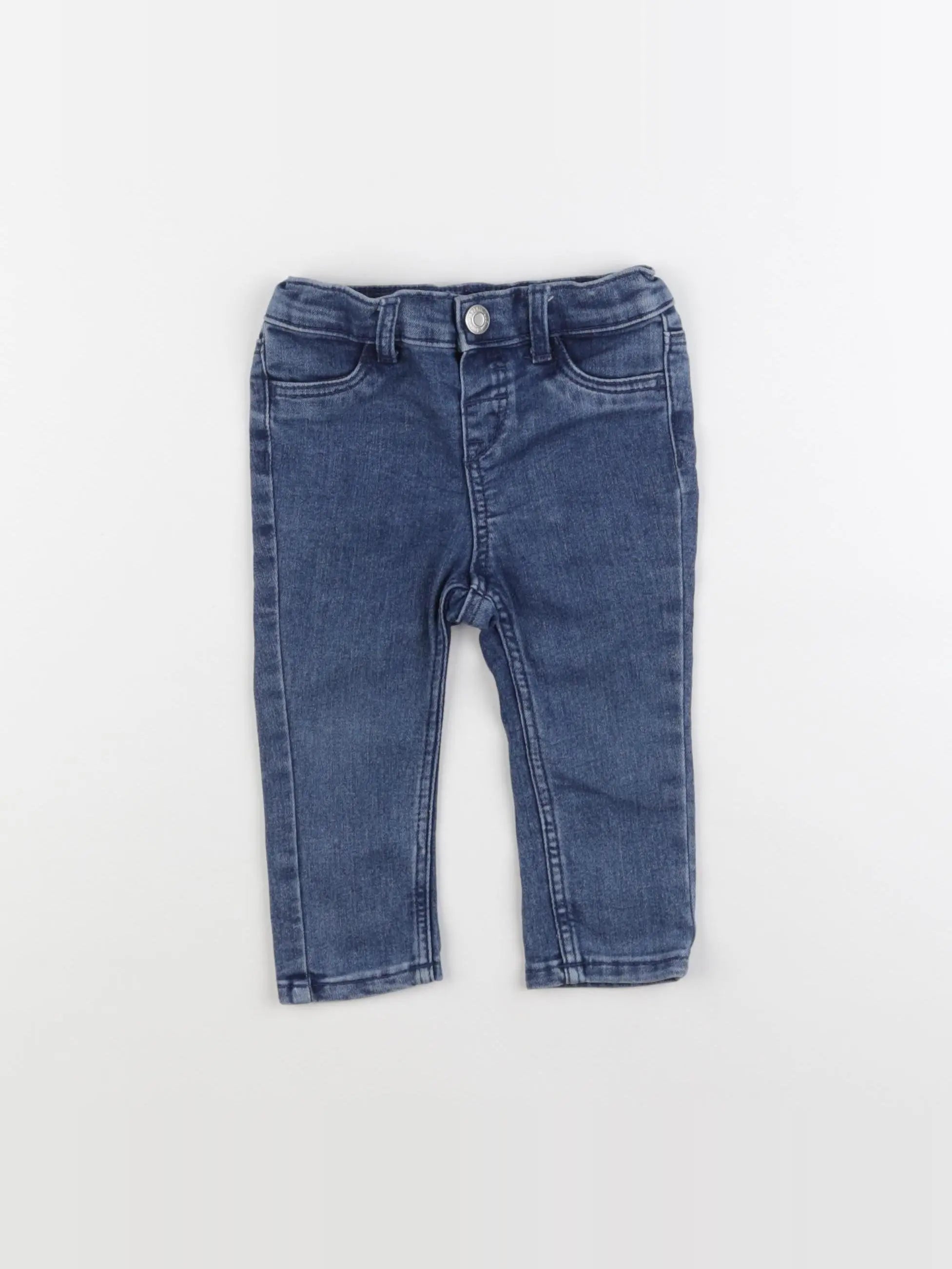 H&M - jegging bleu - 6/9 mois