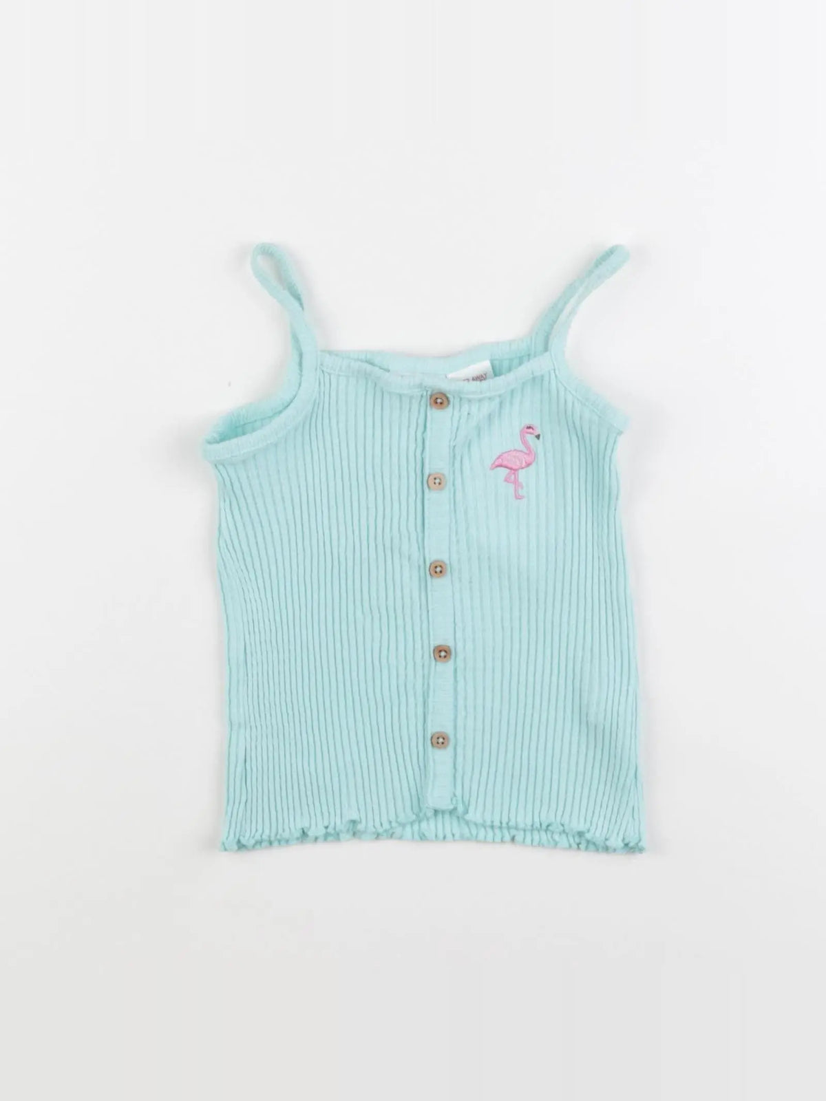 Zara - débardeur bleu, rose - 12/18 mois