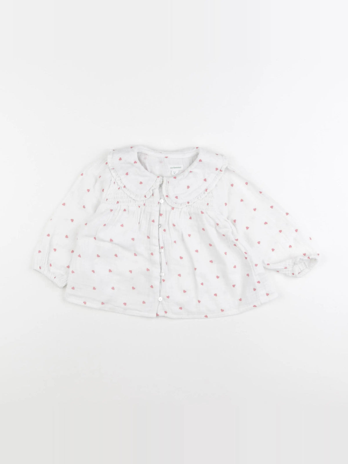 Vertbaudet - blouse blanc - 18 mois