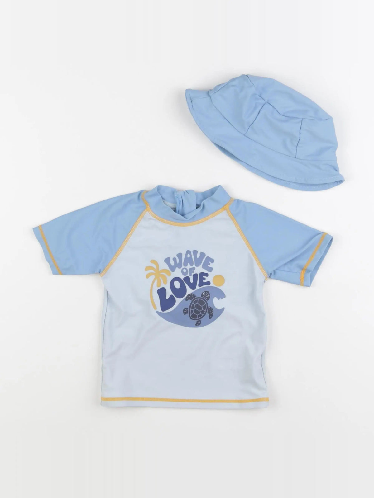 Vertbaudet - tee-shirt de bain bleu - 18 mois