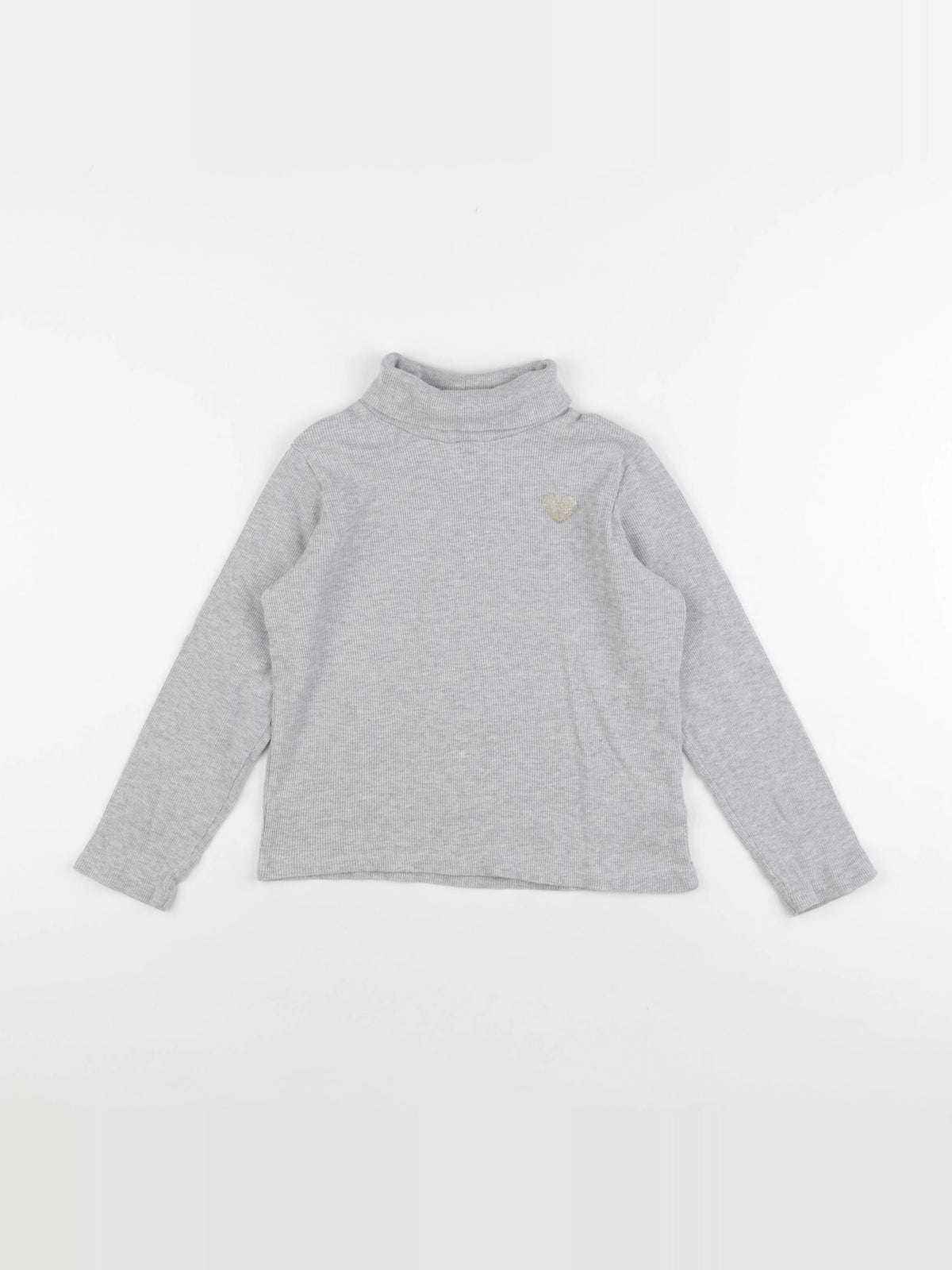 Vertbaudet - sous-pull gris - 10 ans
