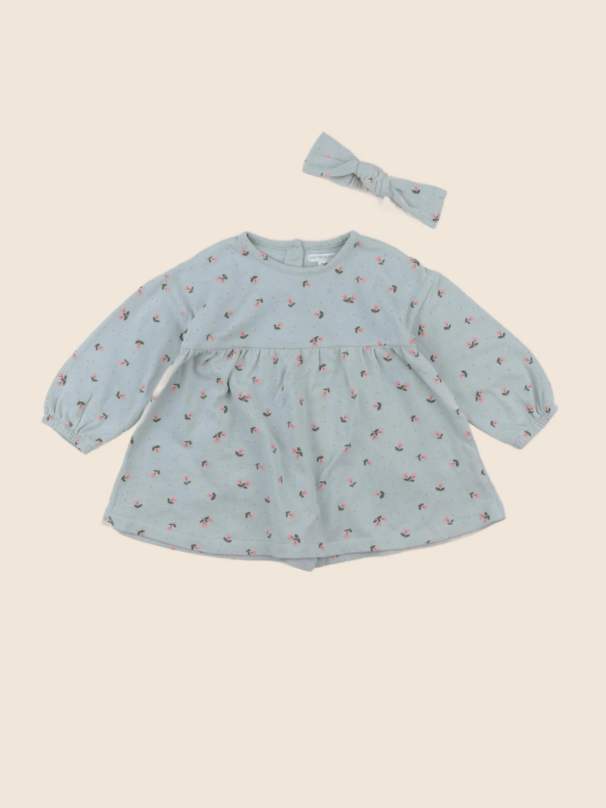 Vertbaudet - robe bleu - 24 mois