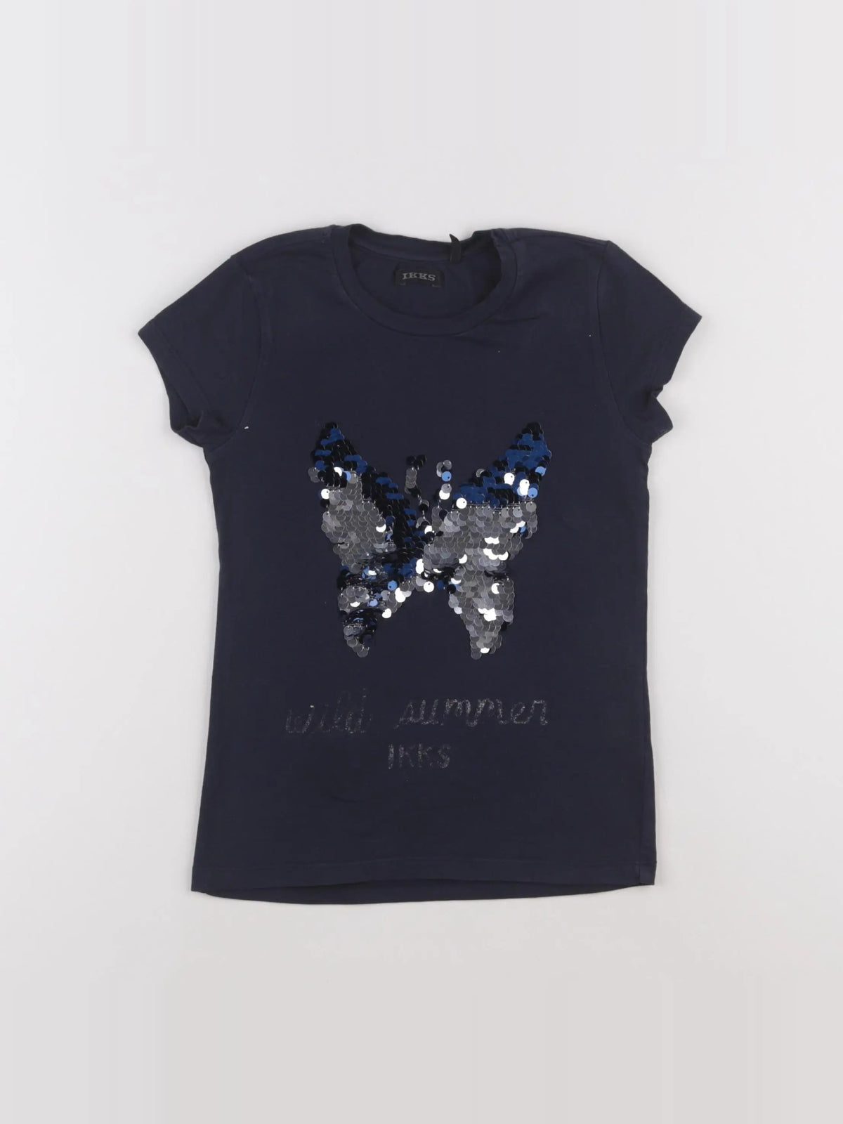 IKKS - tee-shirt bleu - 8 ans
