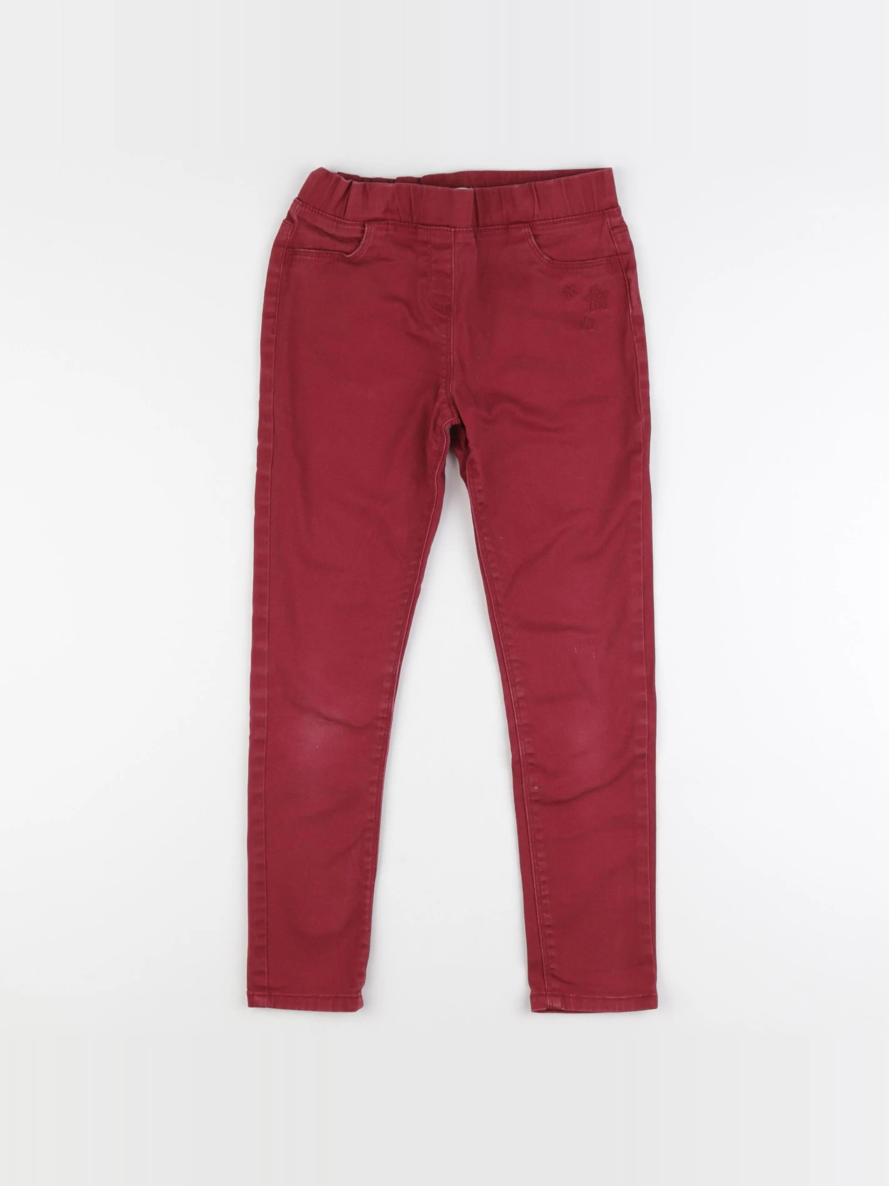 Vertbaudet - jegging rouge - 9 ans