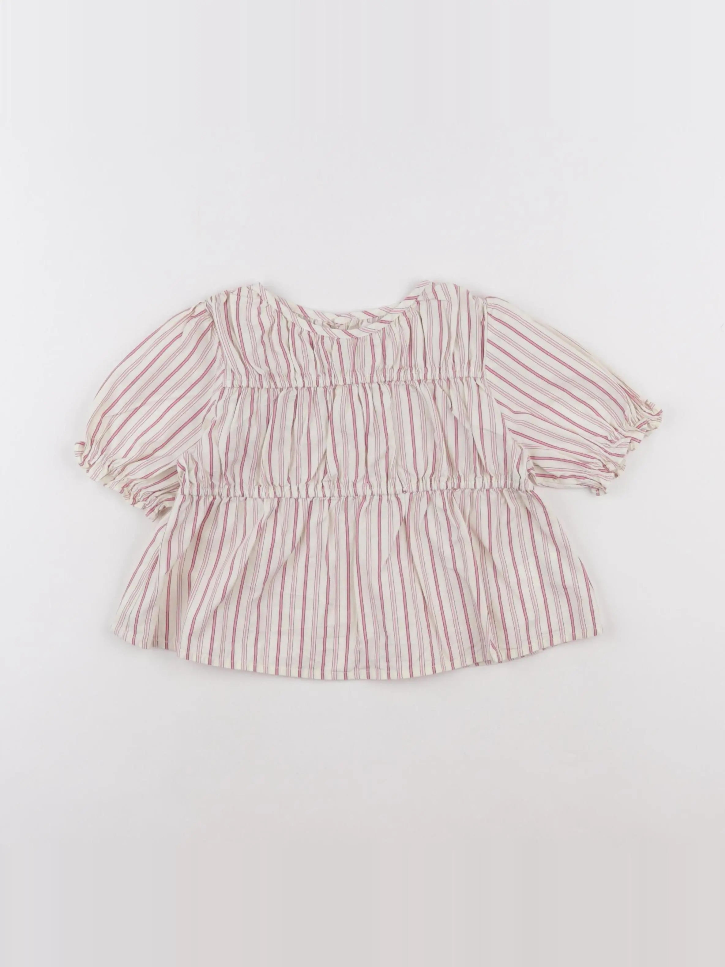 Zara - blouse beige, rose - 4/5 ans