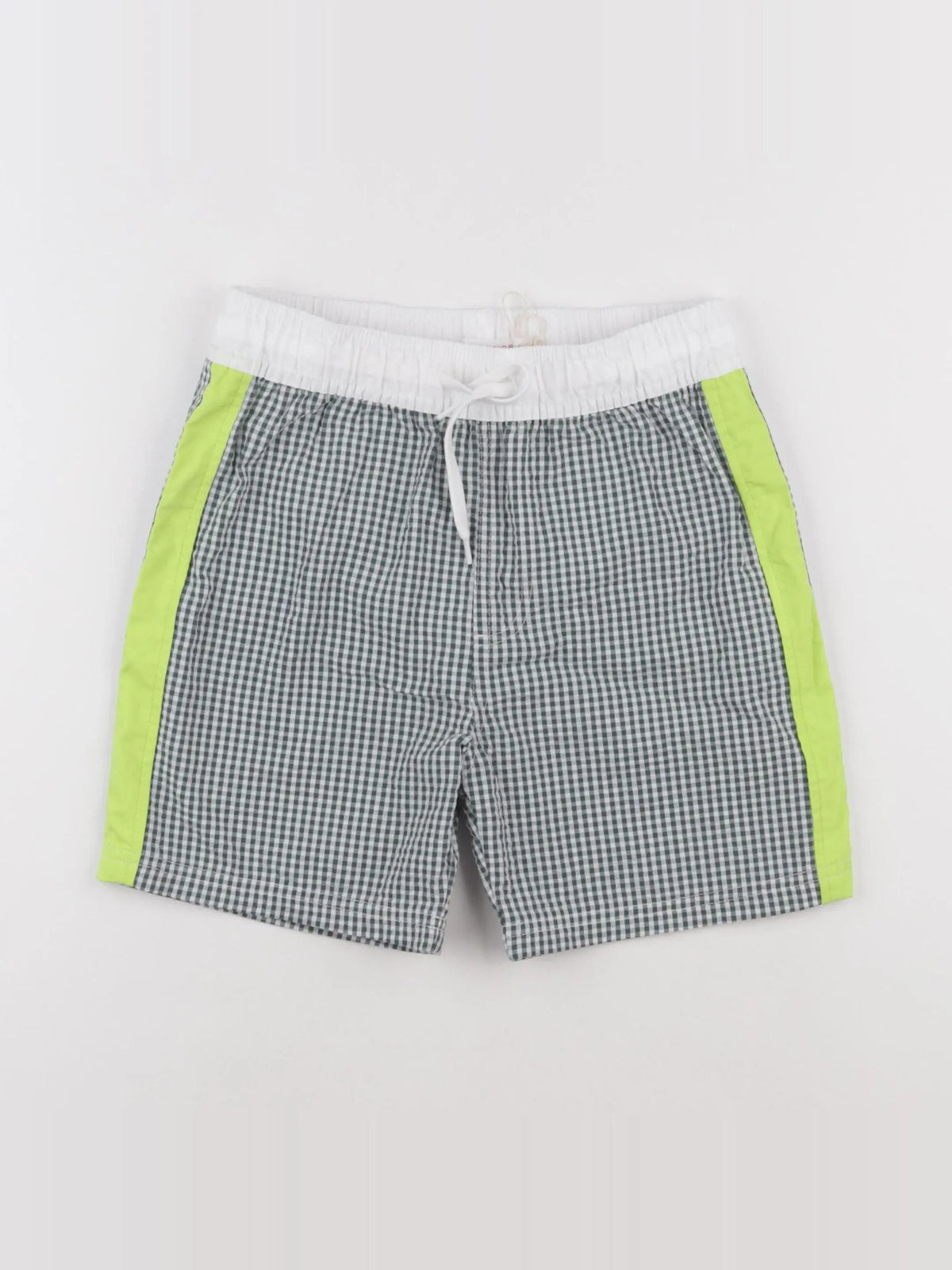 Monoprix - maillot de bain blanc, vert - 10 ans