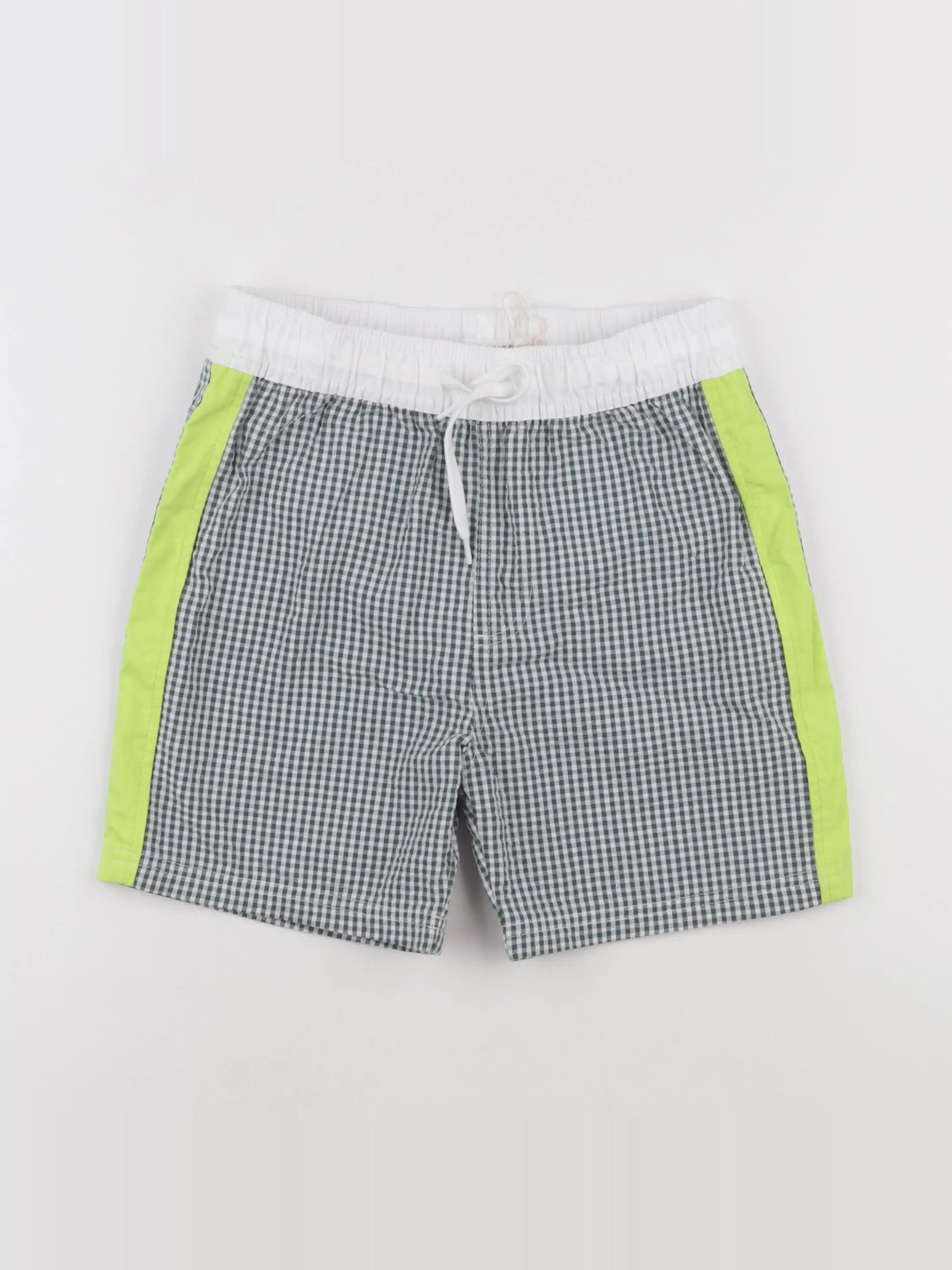 Monoprix - maillot de bain blanc, vert - 10 ans