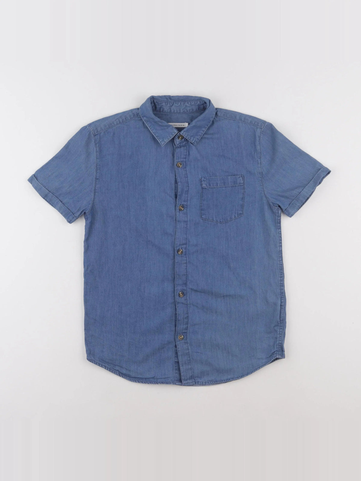 Monoprix - chemise bleu - 10 ans