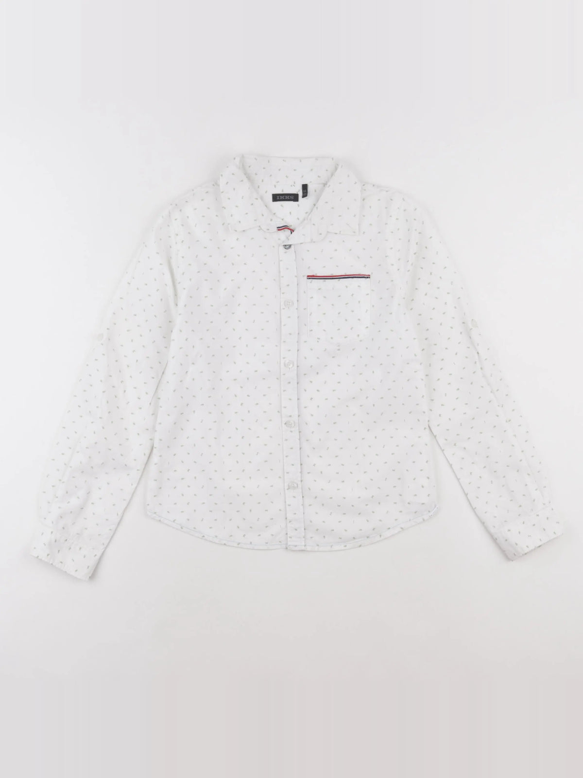 IKKS - chemise blanc, vert - 8 ans