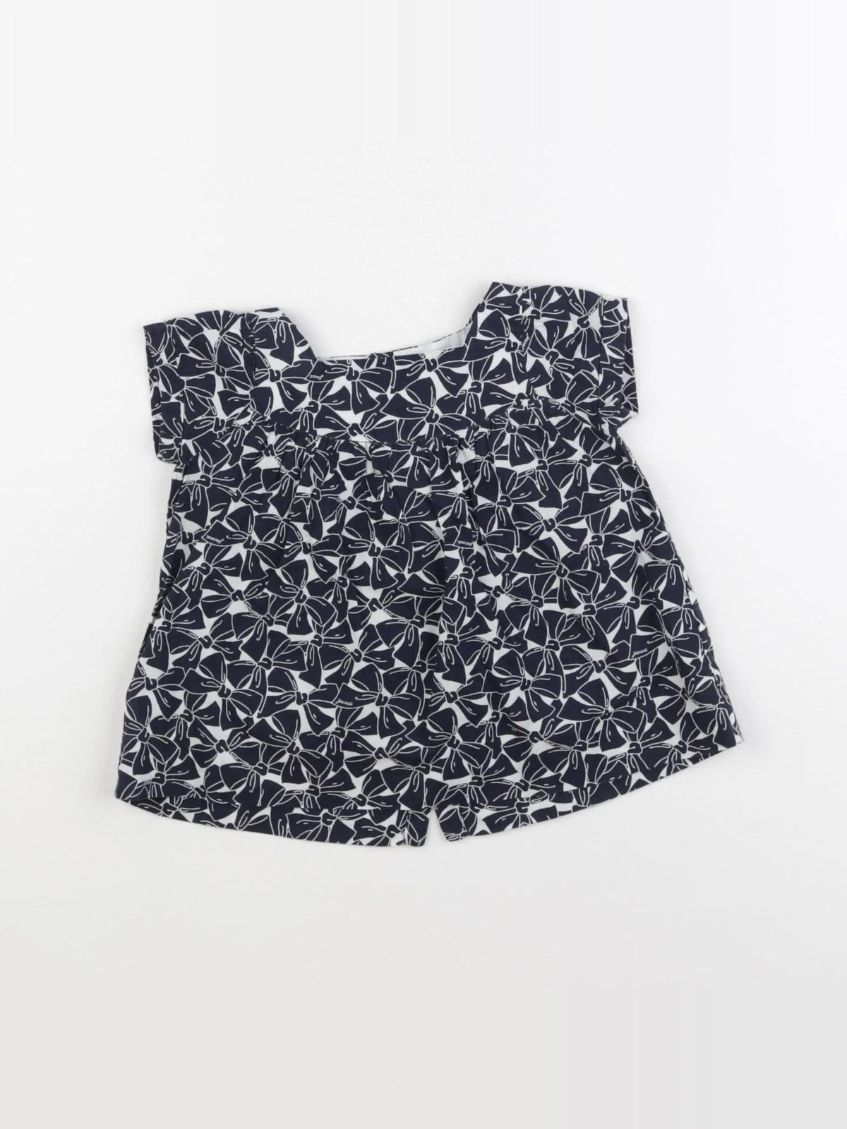 Jacadi - blouse bleu, blanc - 18 mois