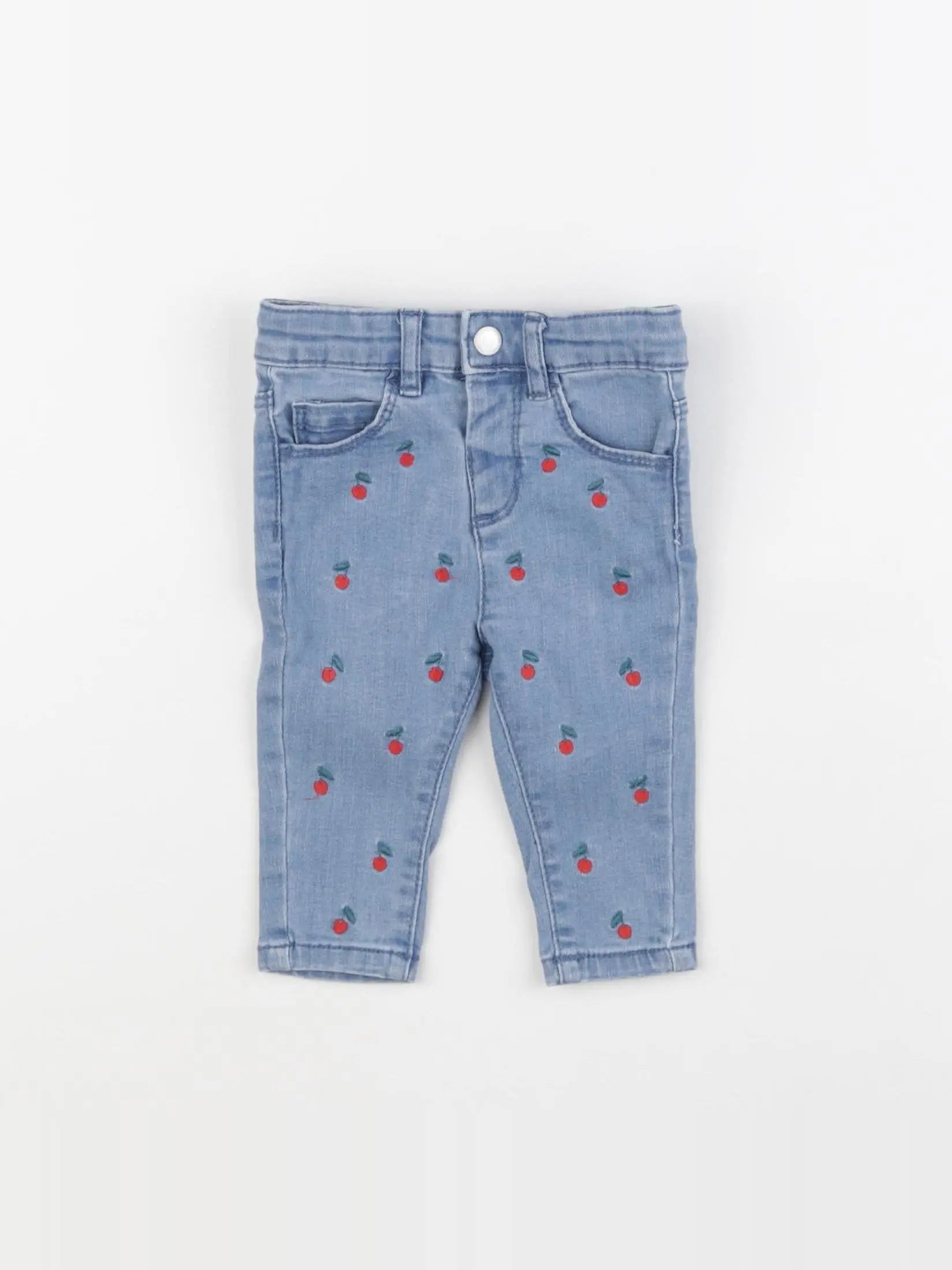 Vertbaudet - jean bleu - 3 mois