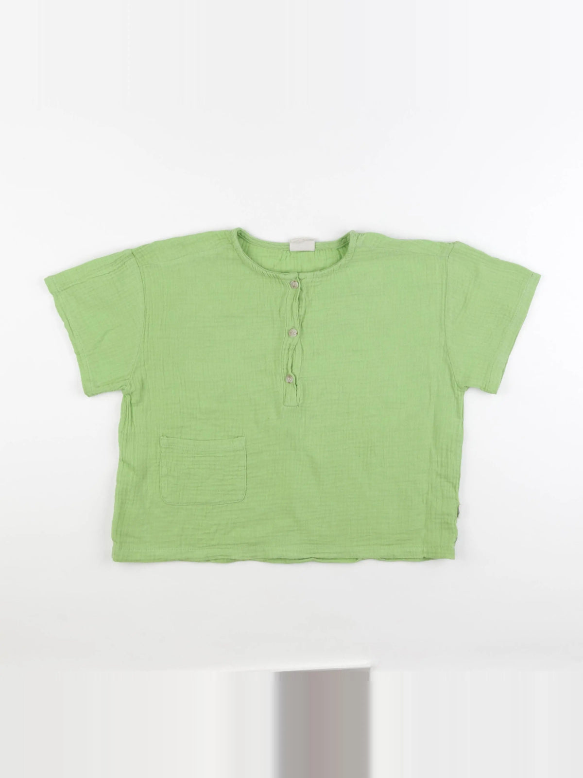 Gamin gamine - tee-shirt vert - 6/7 ans
