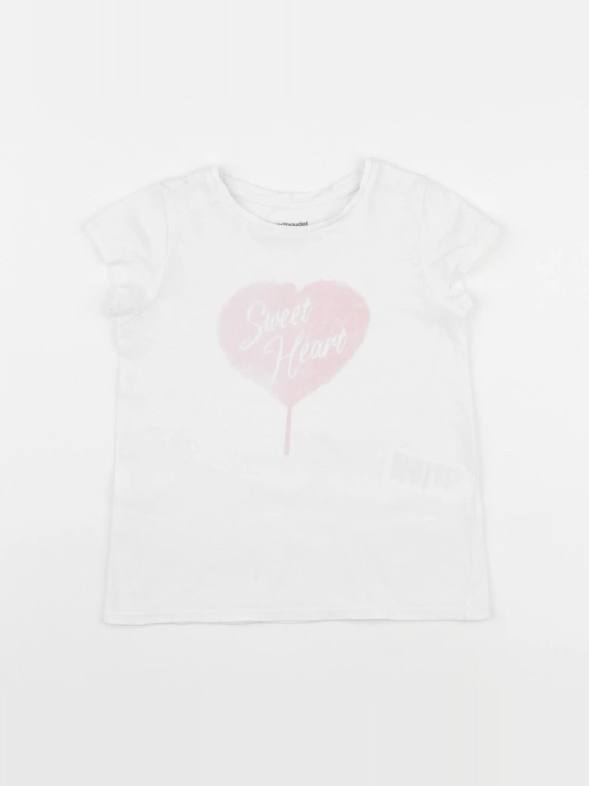 Vertbaudet - tee-shirt blanc - 4 ans