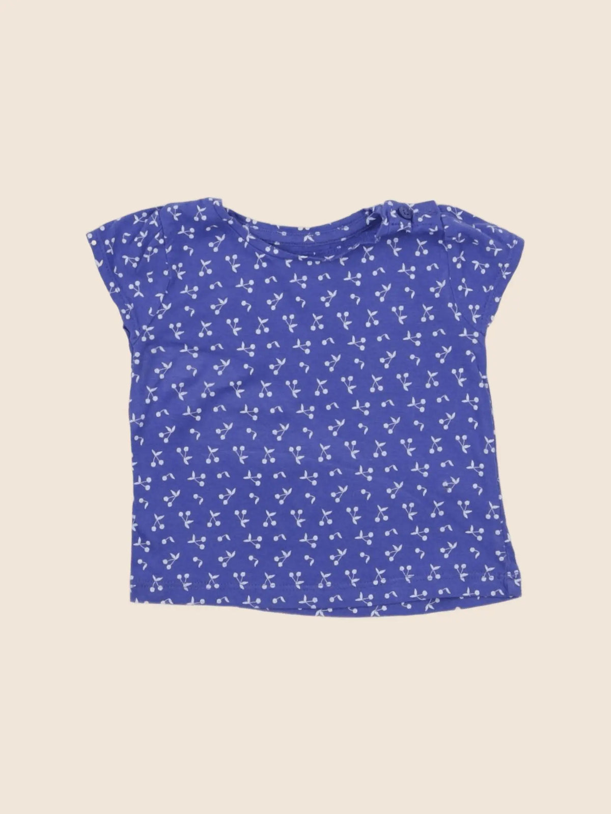 Vertbaudet - tee-shirt bleu - 6 mois