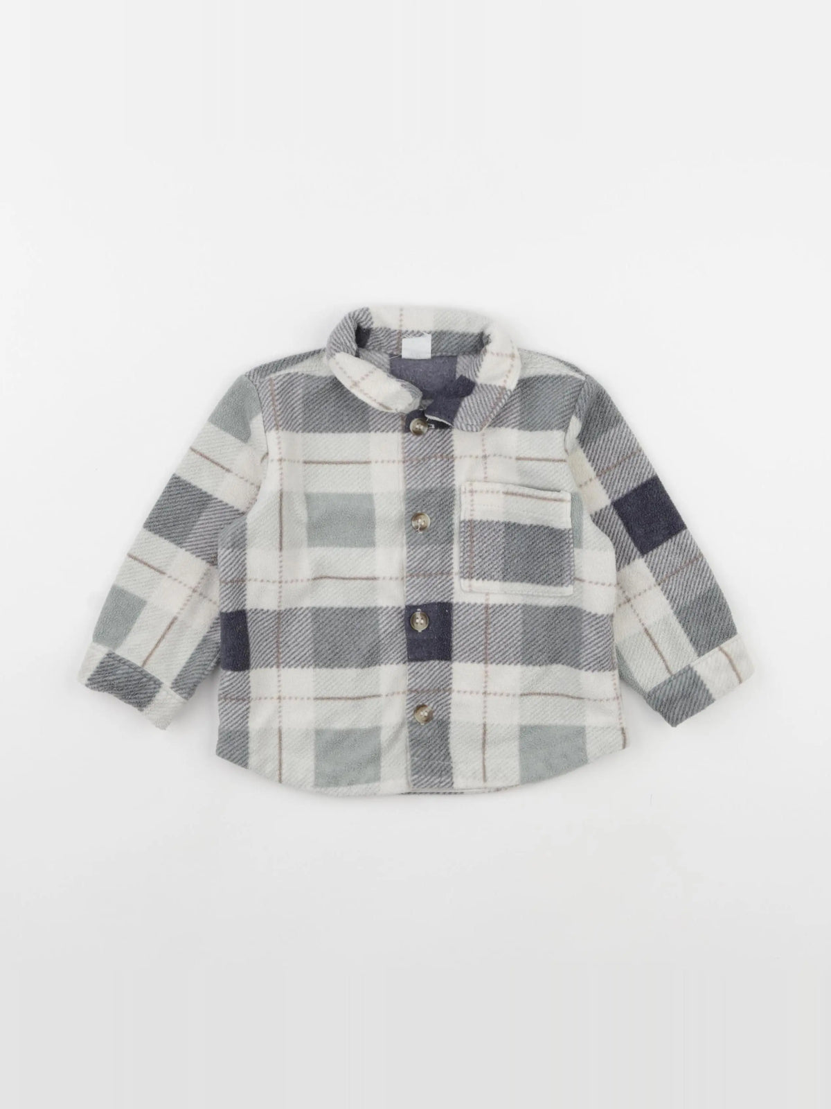 H&M - chemise vert - 9/12 mois