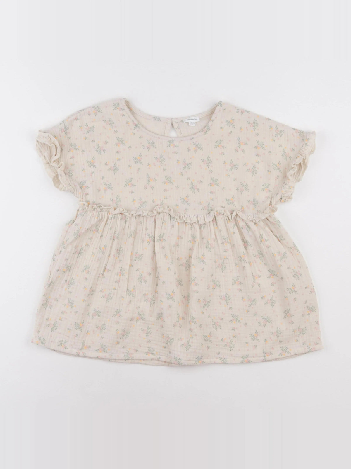 Vertbaudet - blouse beige - 10 ans